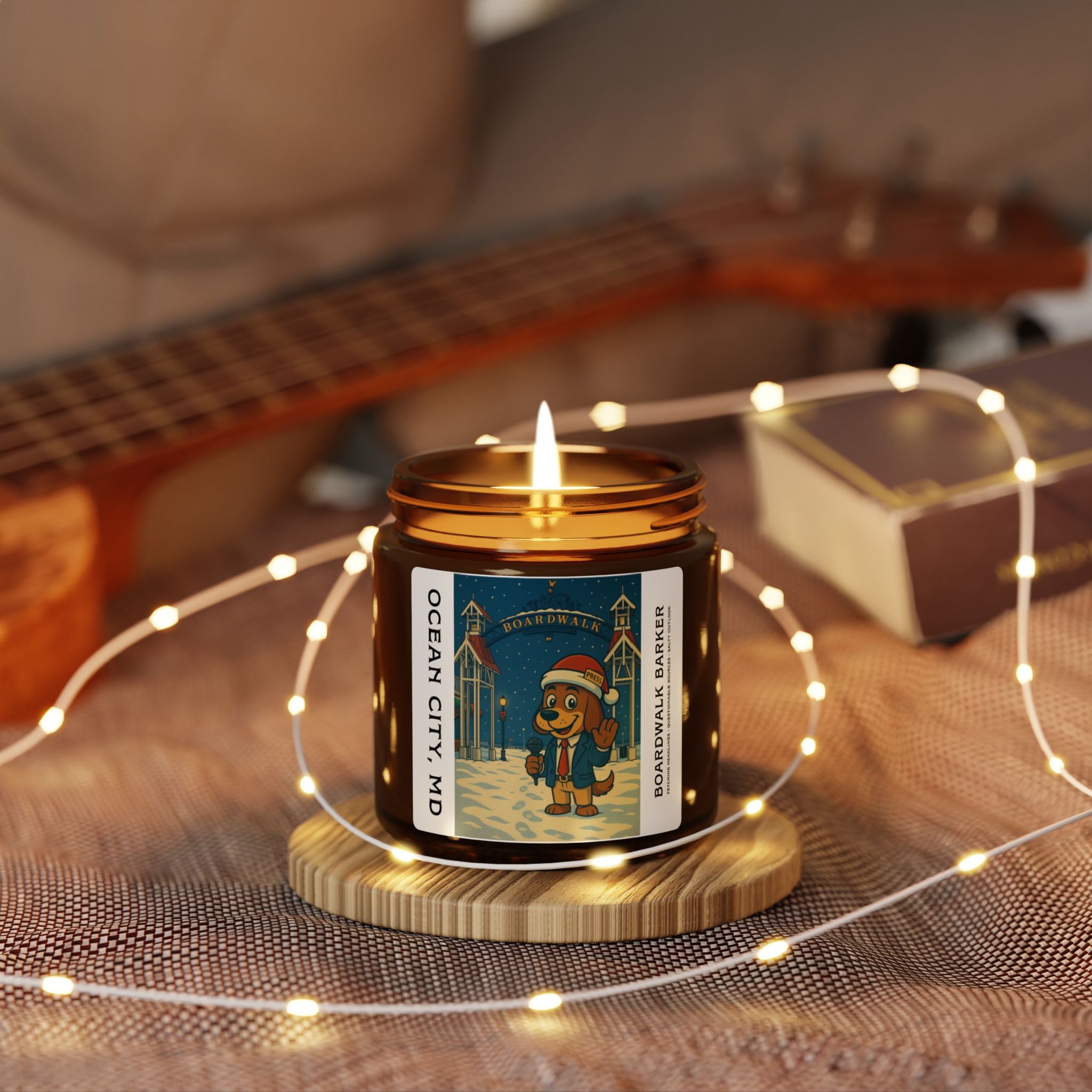 Boardwalk Barker Holiday Candle – Ocean City Edition