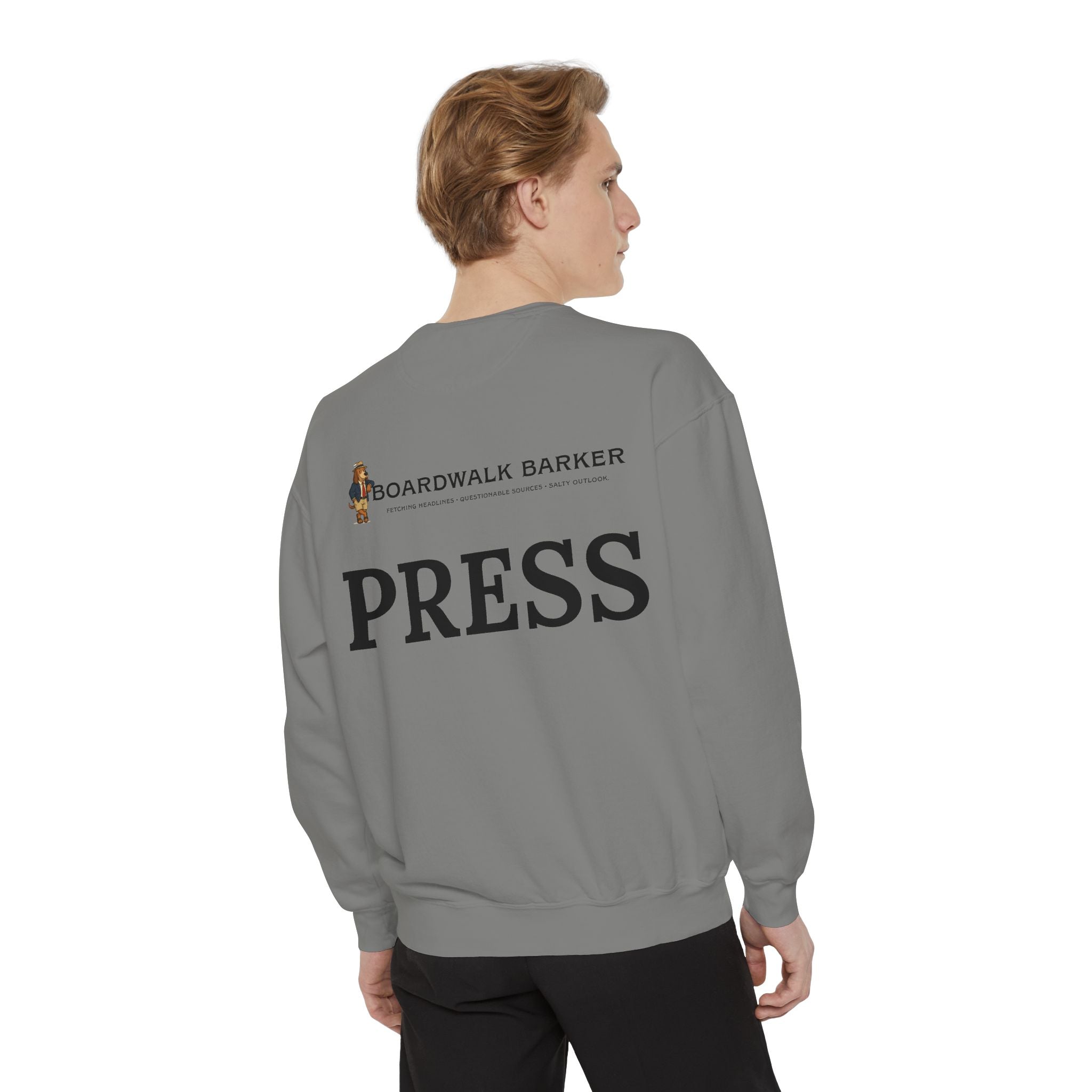 Boardwalk Barker “Press Crew” Premium Sweatshirt