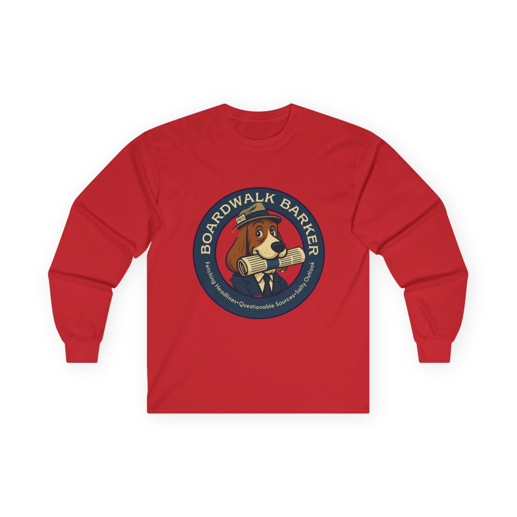 Boardwalk Barker Long Sleeve Logo Shirt – PRESS Back Print