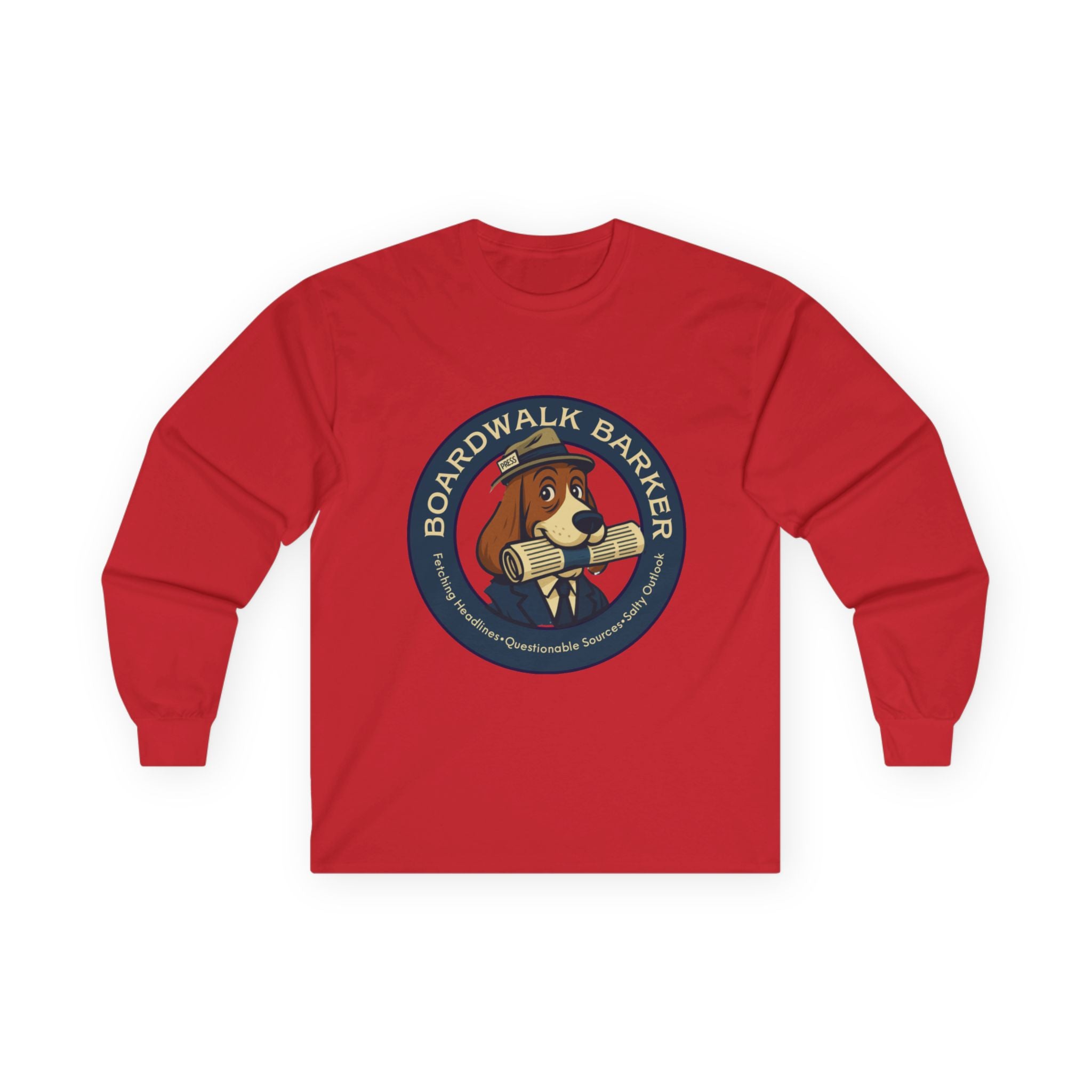Boardwalk Barker Long Sleeve Logo Shirt – PRESS Back Print