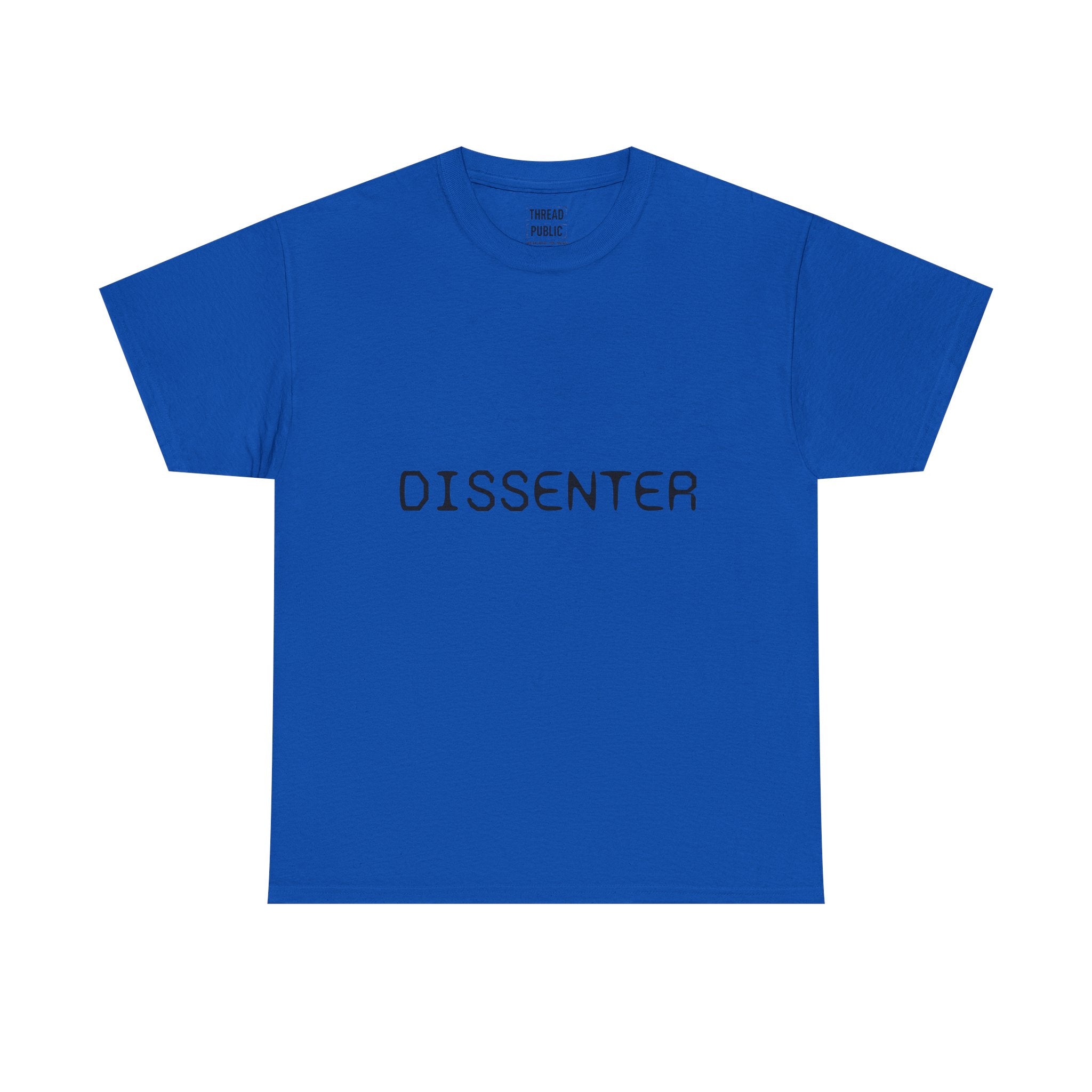 DISSENTER T-Shirt | Minimal Text Tee, Bold Statement Shirt