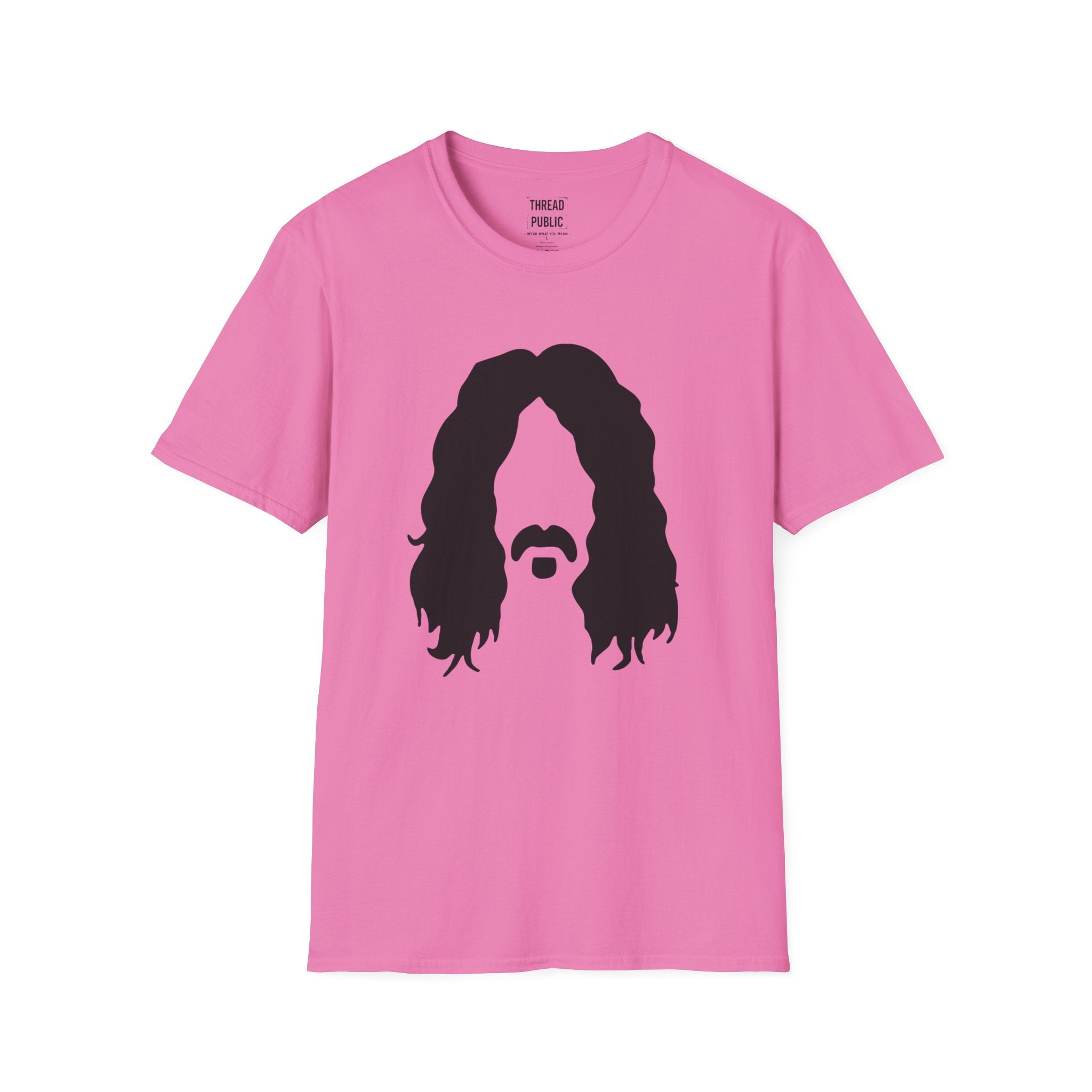 Frank Zappa Quote T-Shirt | Minimal Portrait, Back Typography