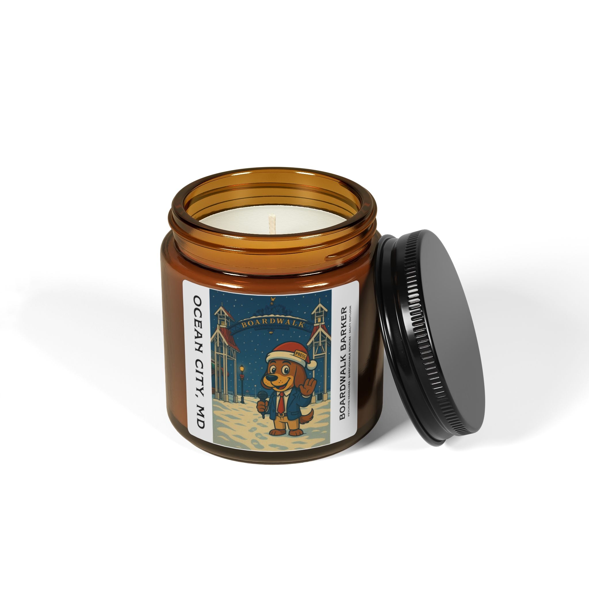 Boardwalk Barker Holiday Candle – Ocean City Edition