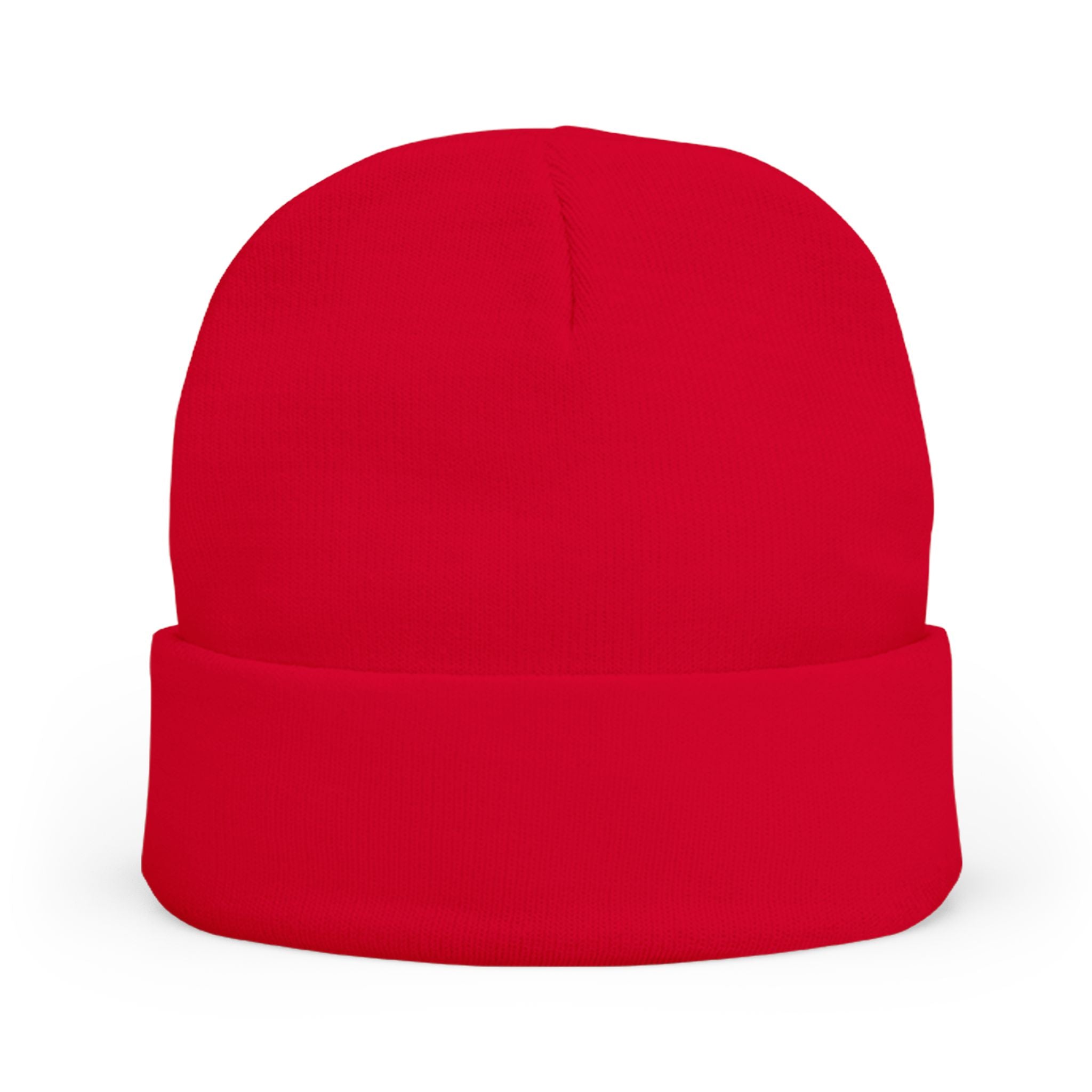 Boardwalk Barker embroidered knit beanie | dog logo cuff hat