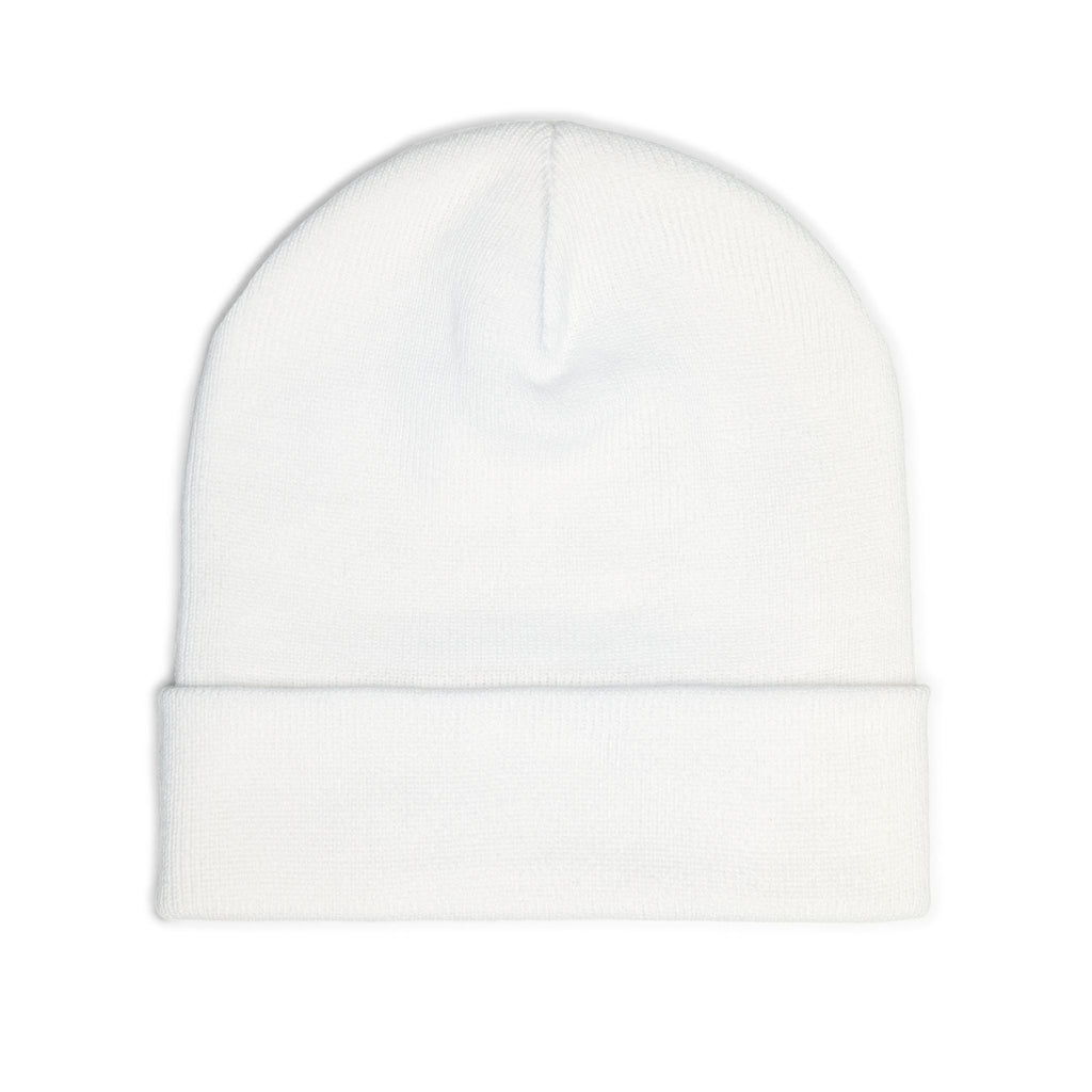 Boardwalk Barker embroidered knit beanie | dog logo cuff hat