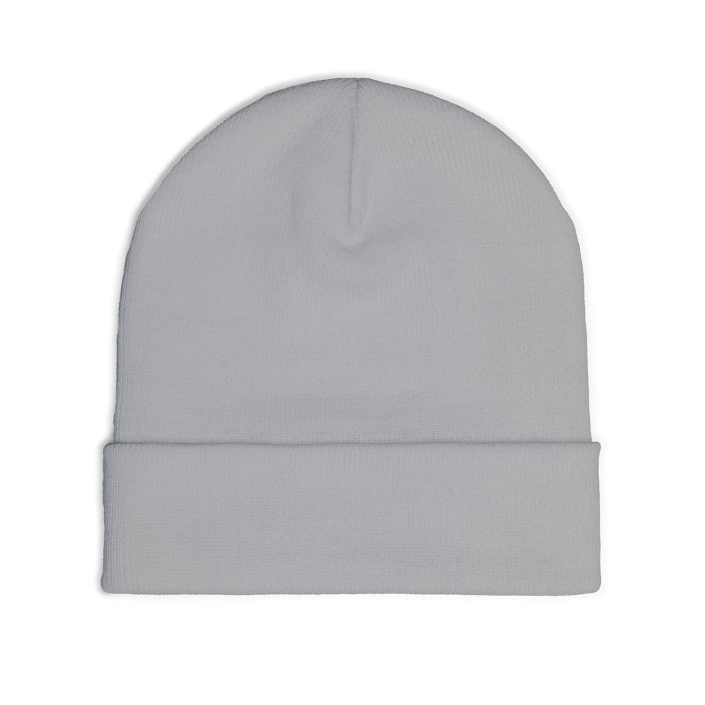 Boardwalk Barker embroidered knit beanie | dog logo cuff hat