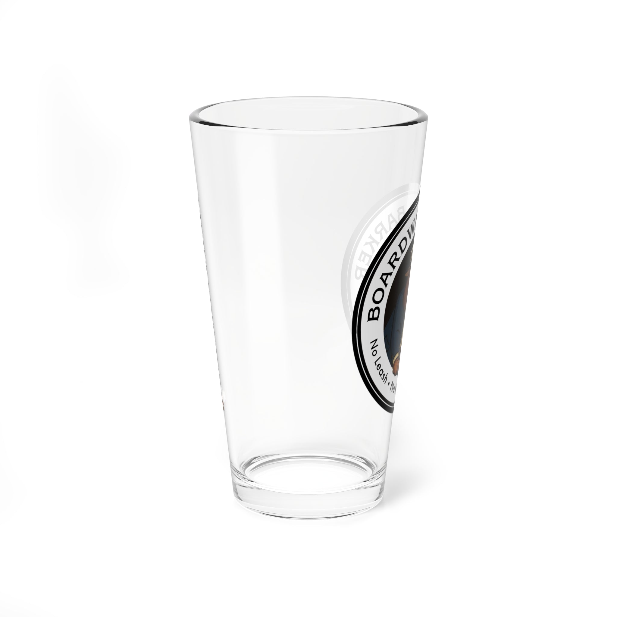 Boardwalk Barker Pint Glass – "Nobody's Pet" Edition