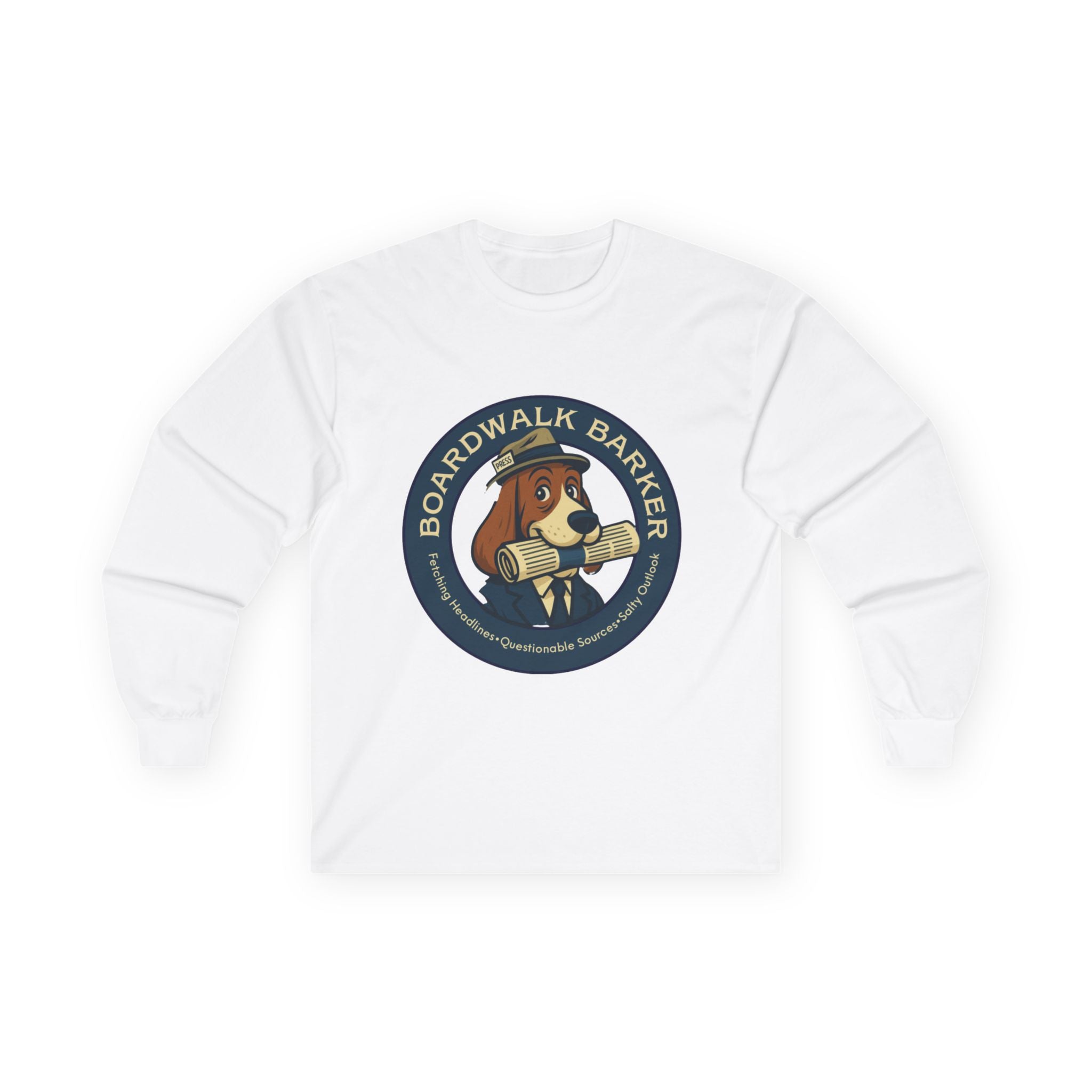 Boardwalk Barker Long Sleeve Logo Shirt – PRESS Back Print