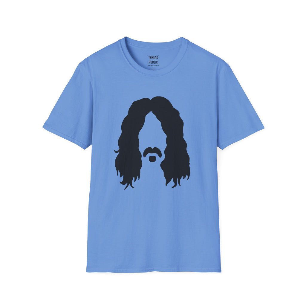 Frank Zappa Quote T-Shirt | Minimal Portrait, Back Typography