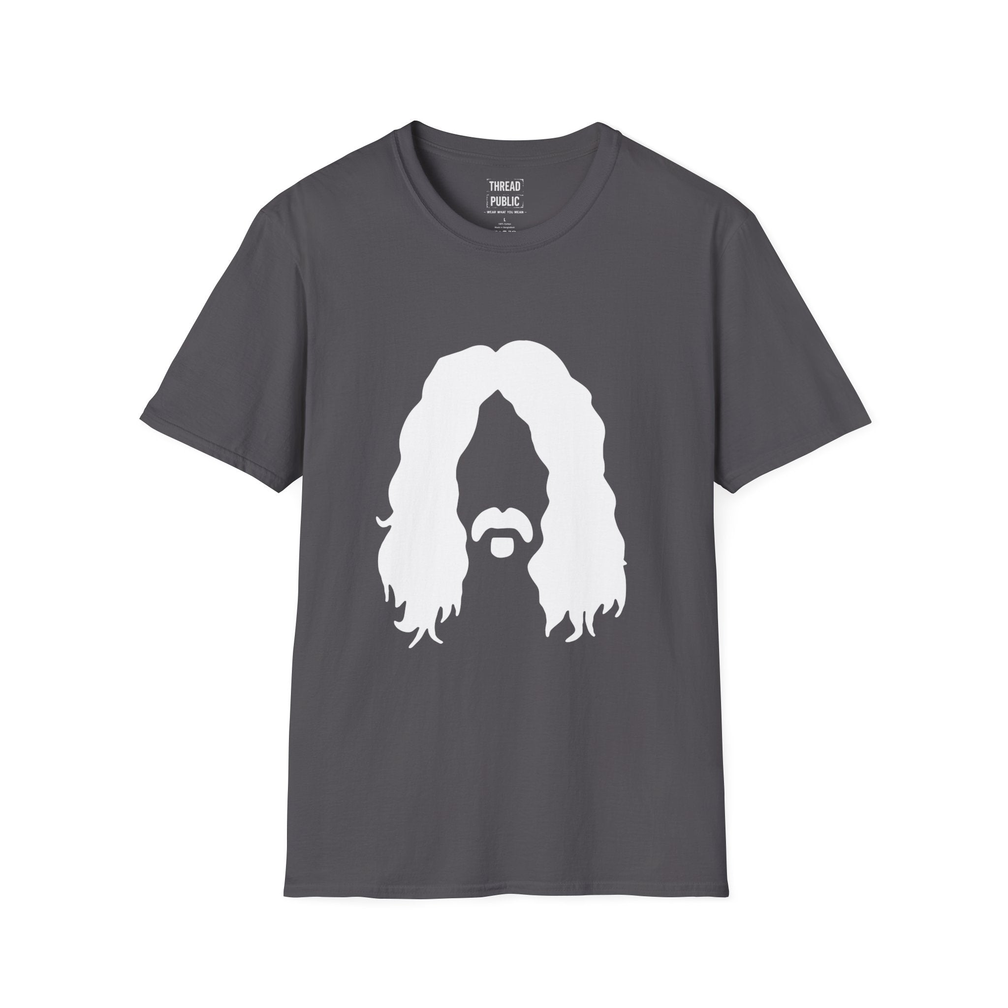 Frank Zappa Quote T-Shirt | Minimal Portrait, Back Typography