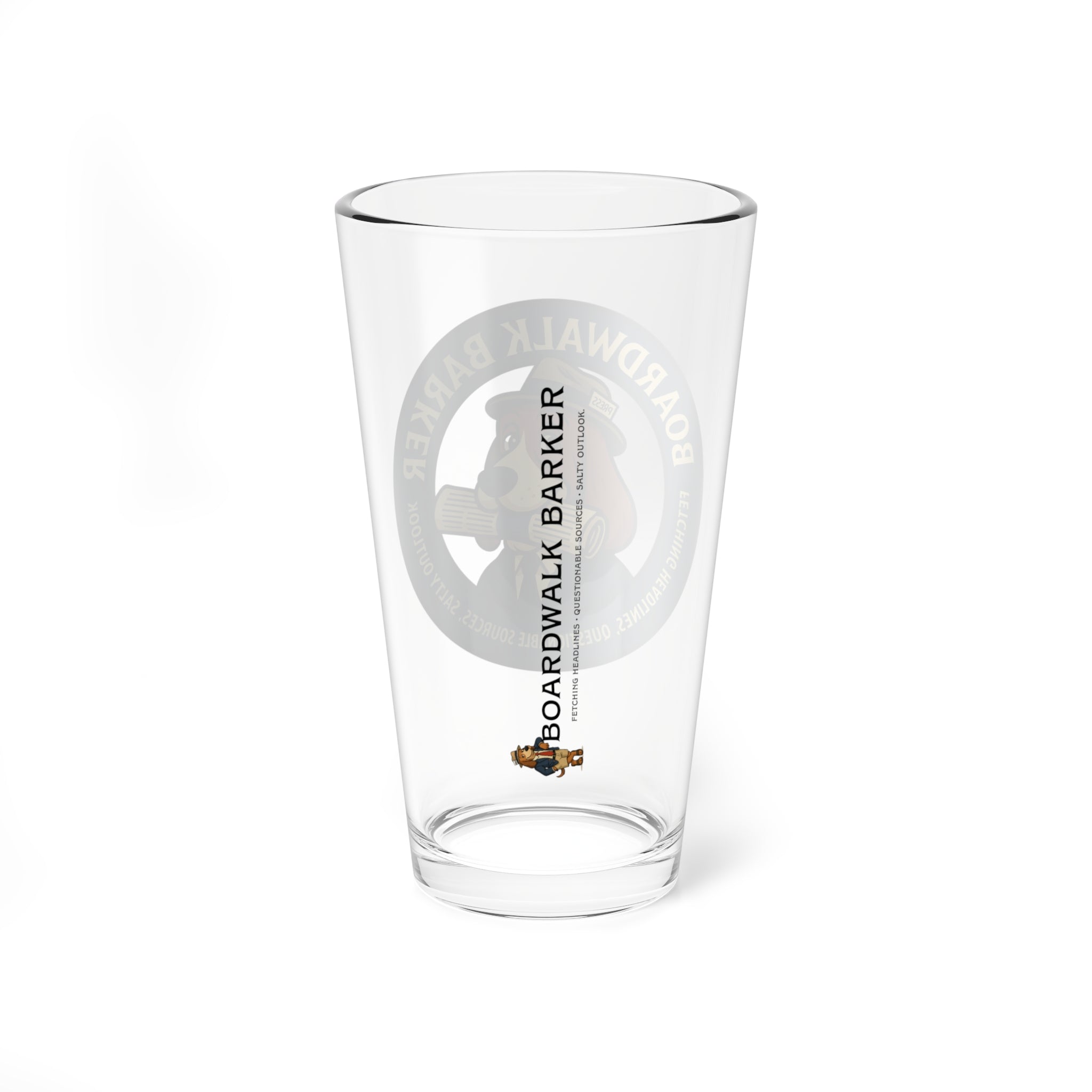 Boardwalk Barker Pint Glass – “Salty Outlook” Edition