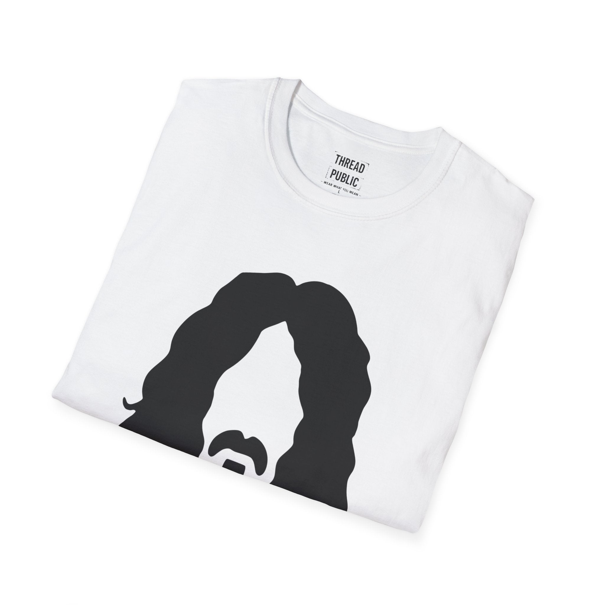 Frank Zappa Quote T-Shirt | Minimal Portrait, Back Typography