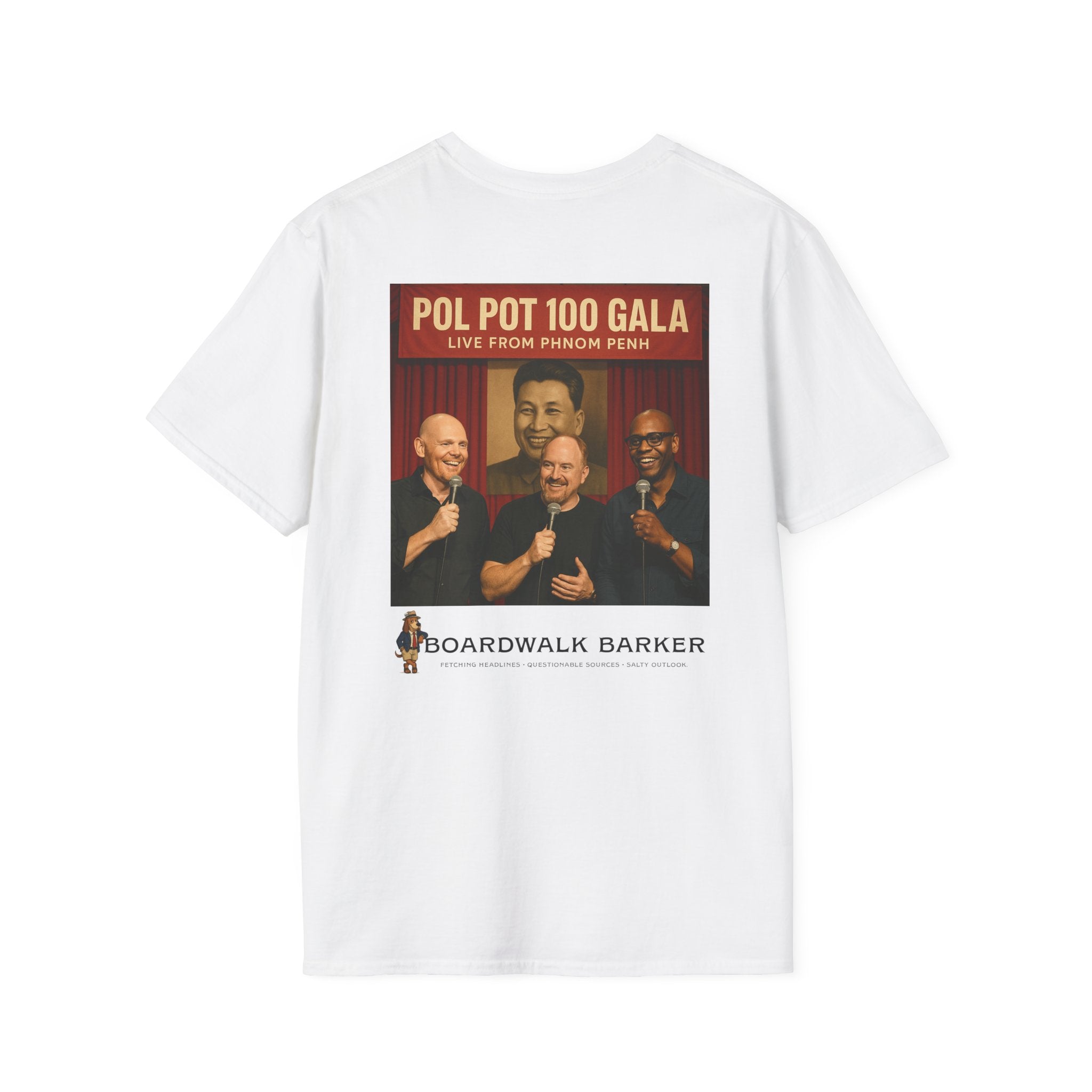Boardwalk Barker “Holiday in Cambodia Comedy Gala” Tee