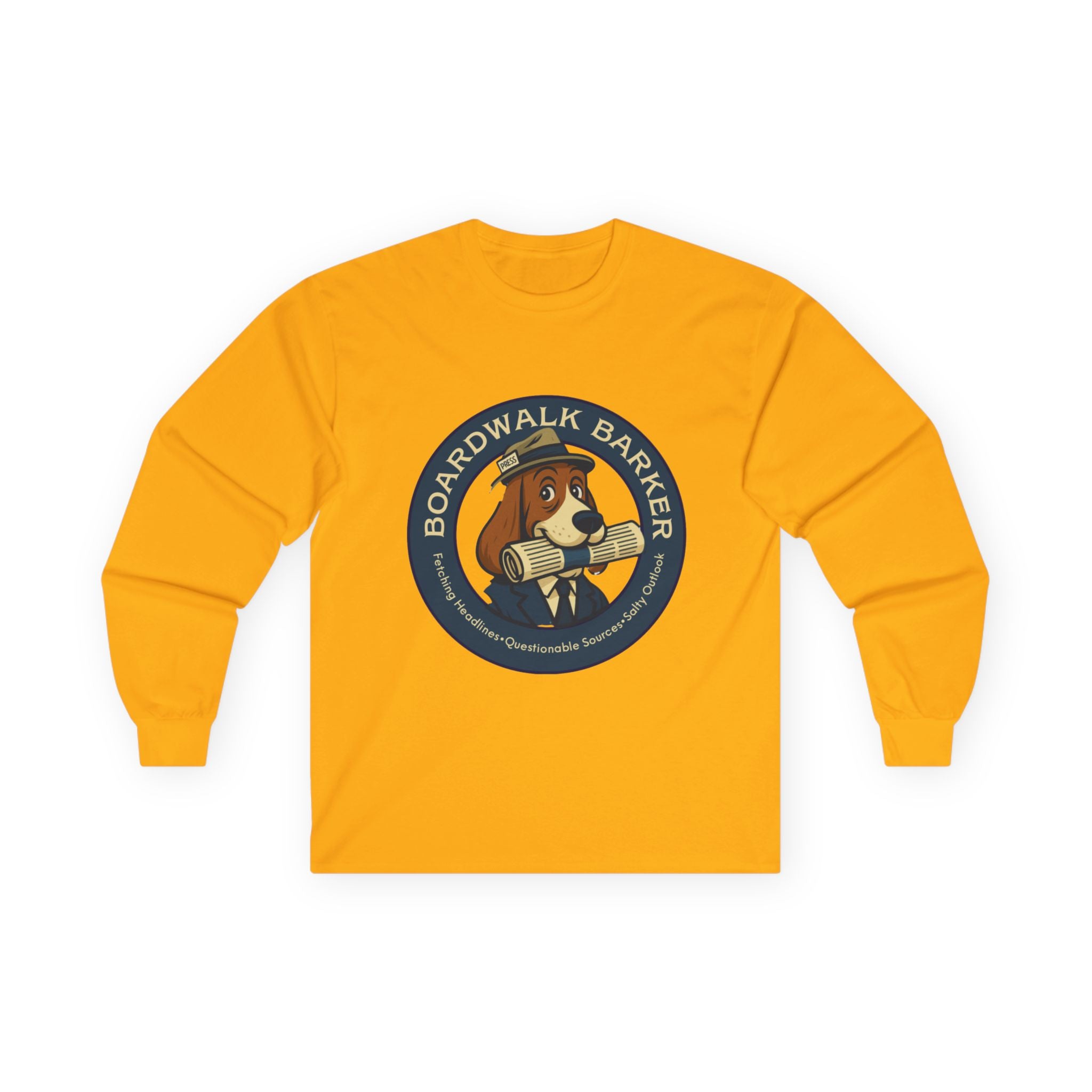 Boardwalk Barker Long Sleeve Logo Shirt – PRESS Back Print