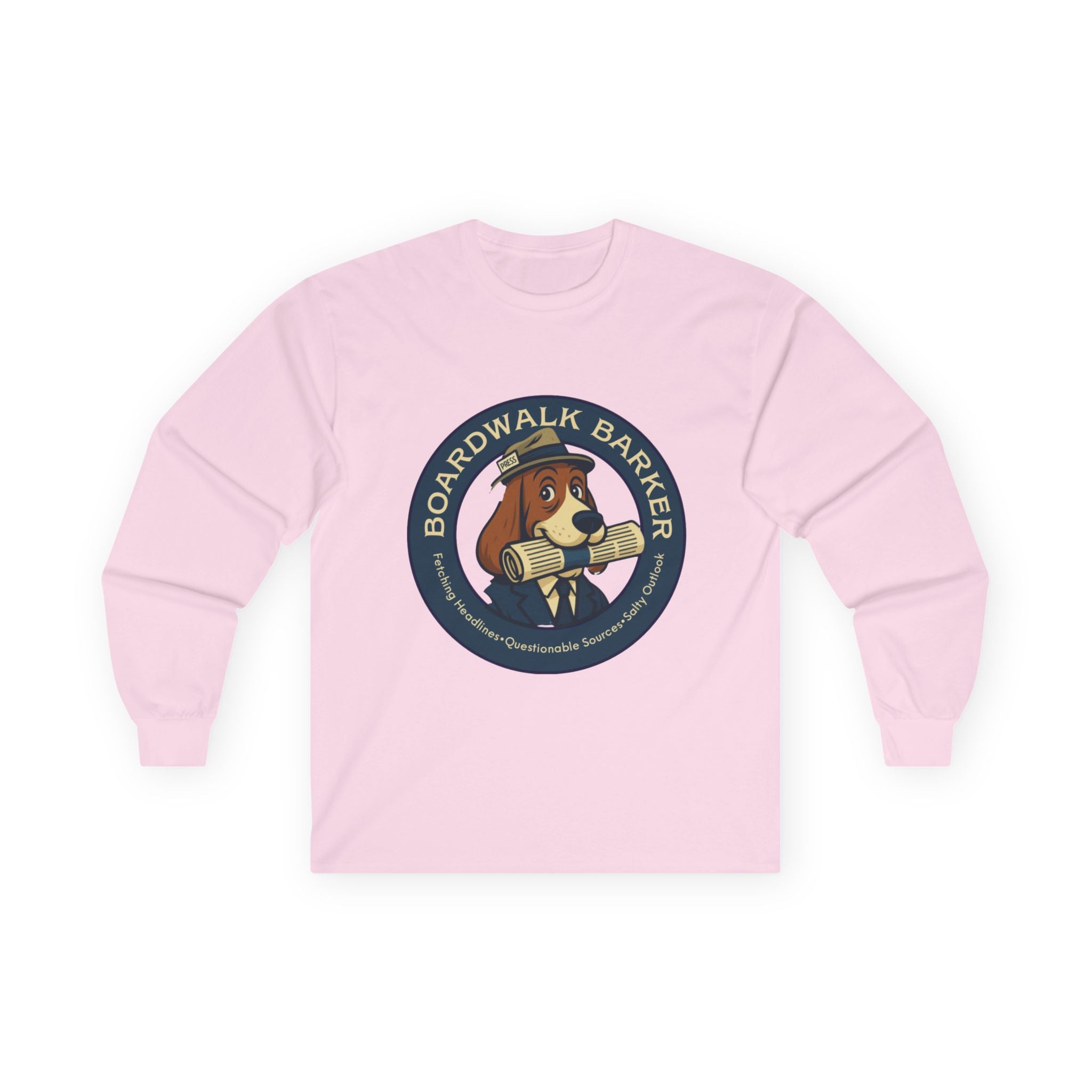 Boardwalk Barker Long Sleeve Logo Shirt – PRESS Back Print