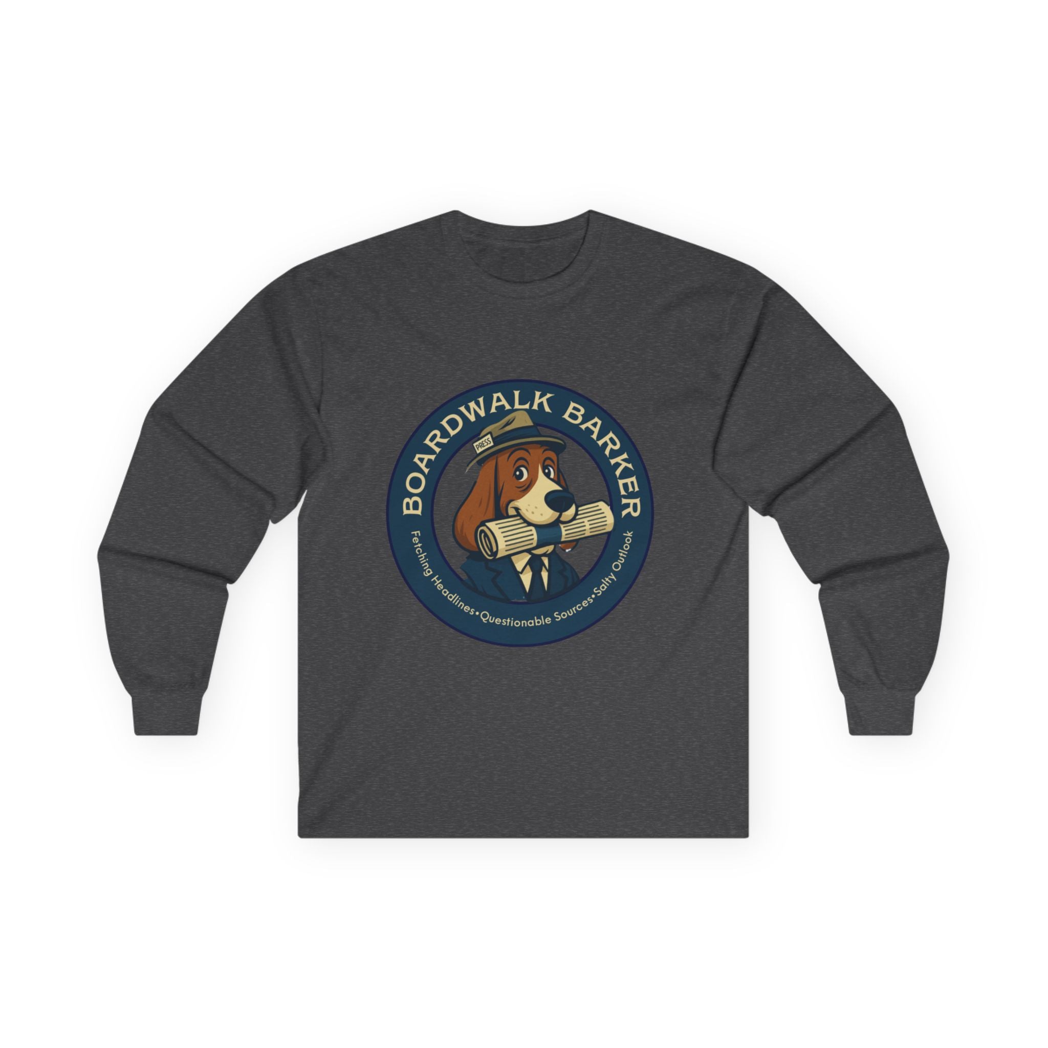 Boardwalk Barker Long Sleeve Logo Shirt – PRESS Back Print