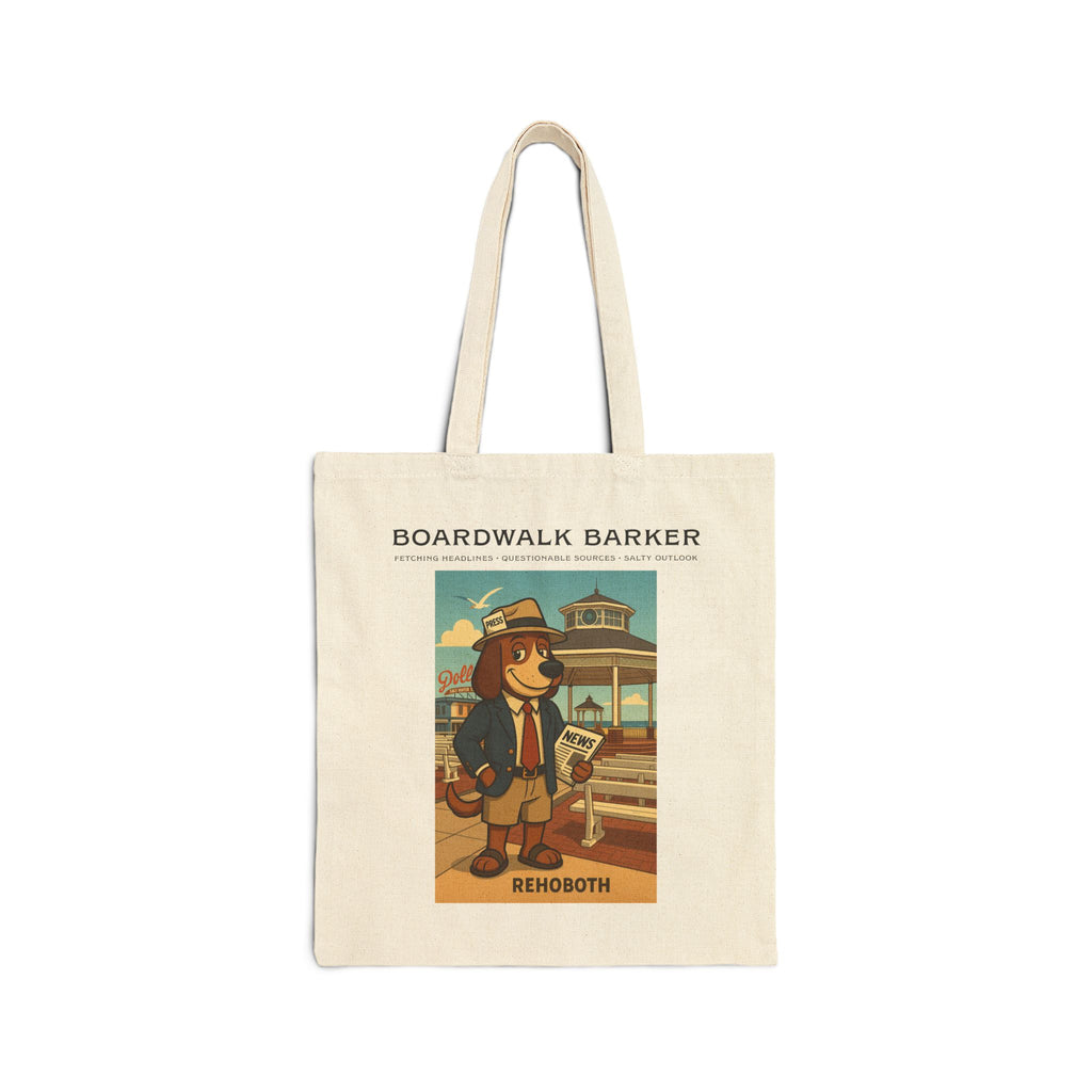 Rehoboth Boardwalk Cotton Canvas Tote Bag