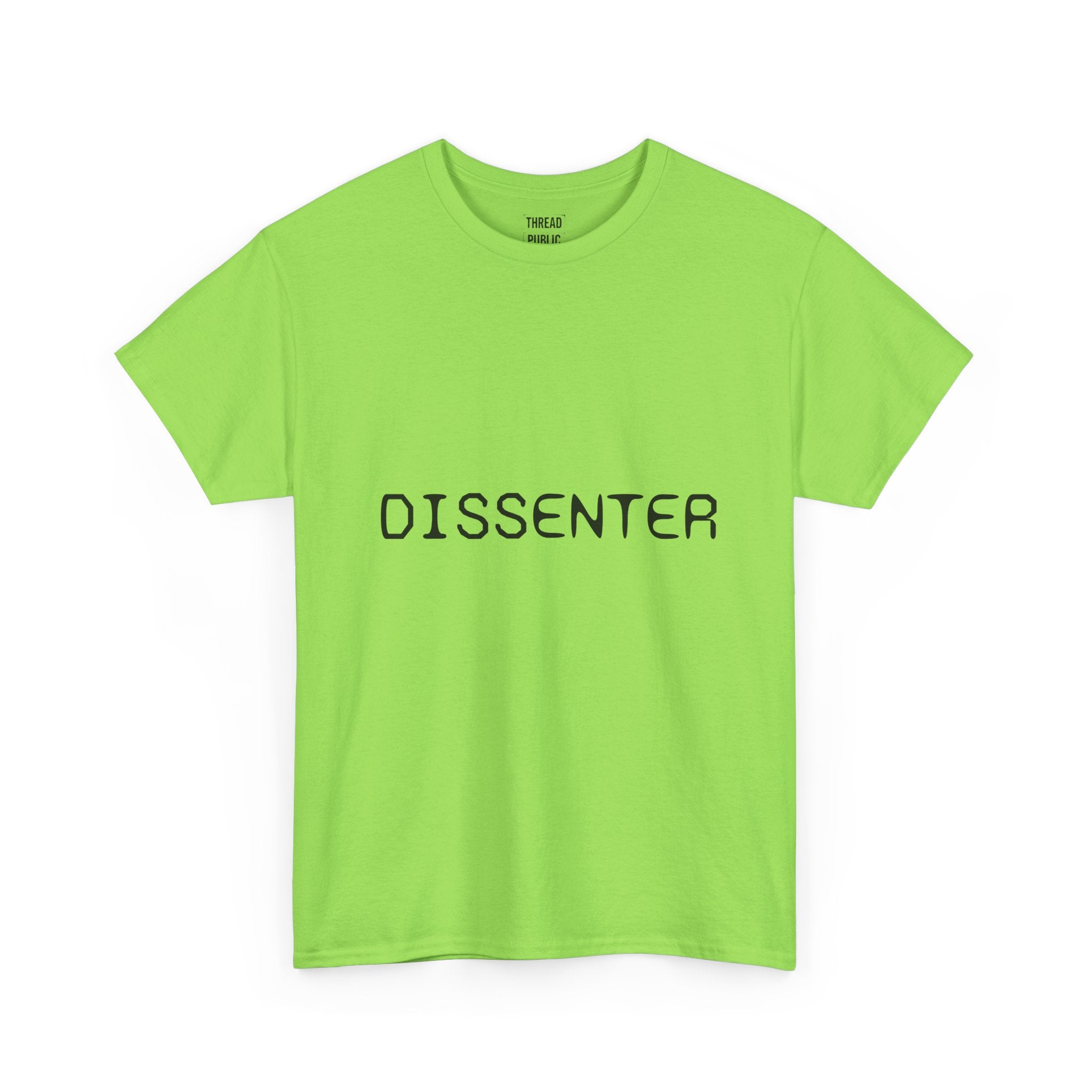 DISSENTER T-Shirt | Minimal Text Tee, Bold Statement Shirt
