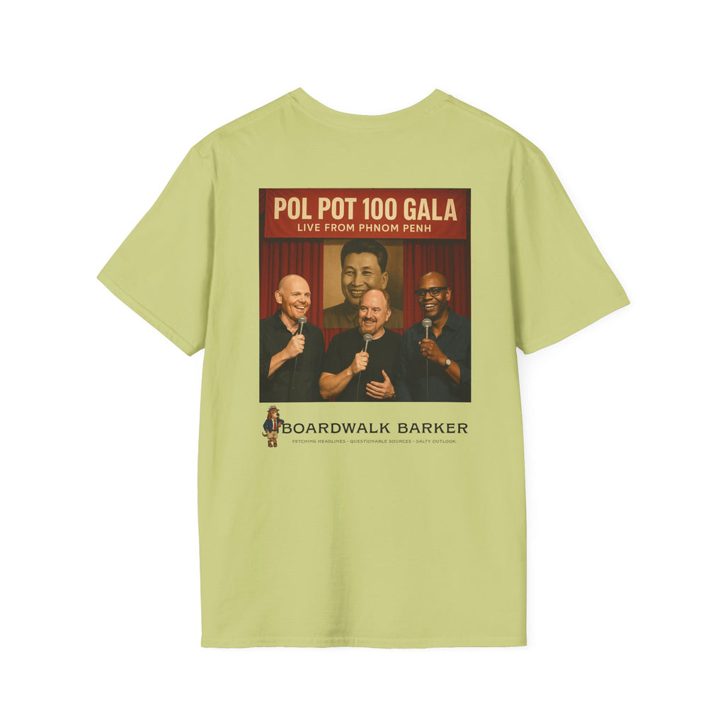 Boardwalk Barker “Holiday in Cambodia Comedy Gala” Tee