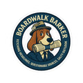 Boardwalk Barker Die-Cut Sticker – Scoop T. Fetcher Logo