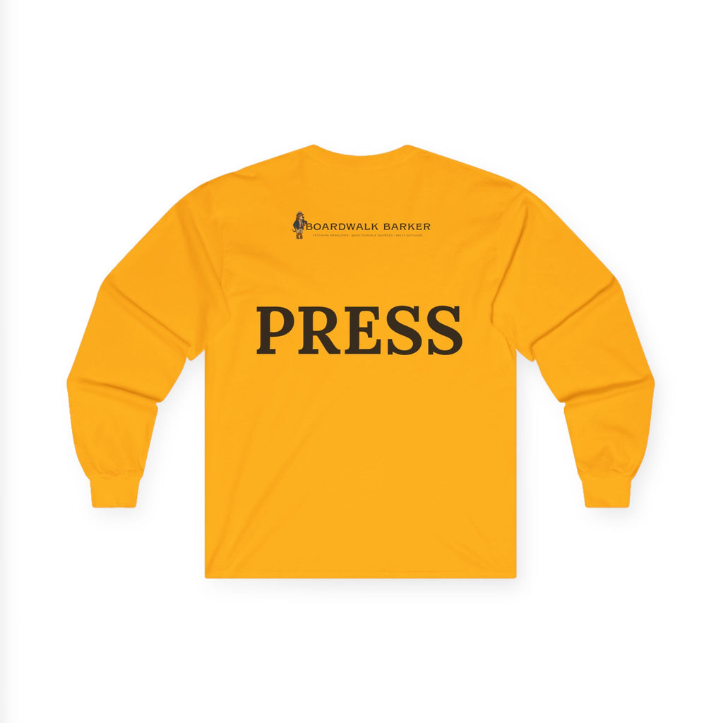 Boardwalk Barker Long Sleeve Logo Shirt – PRESS Back Print