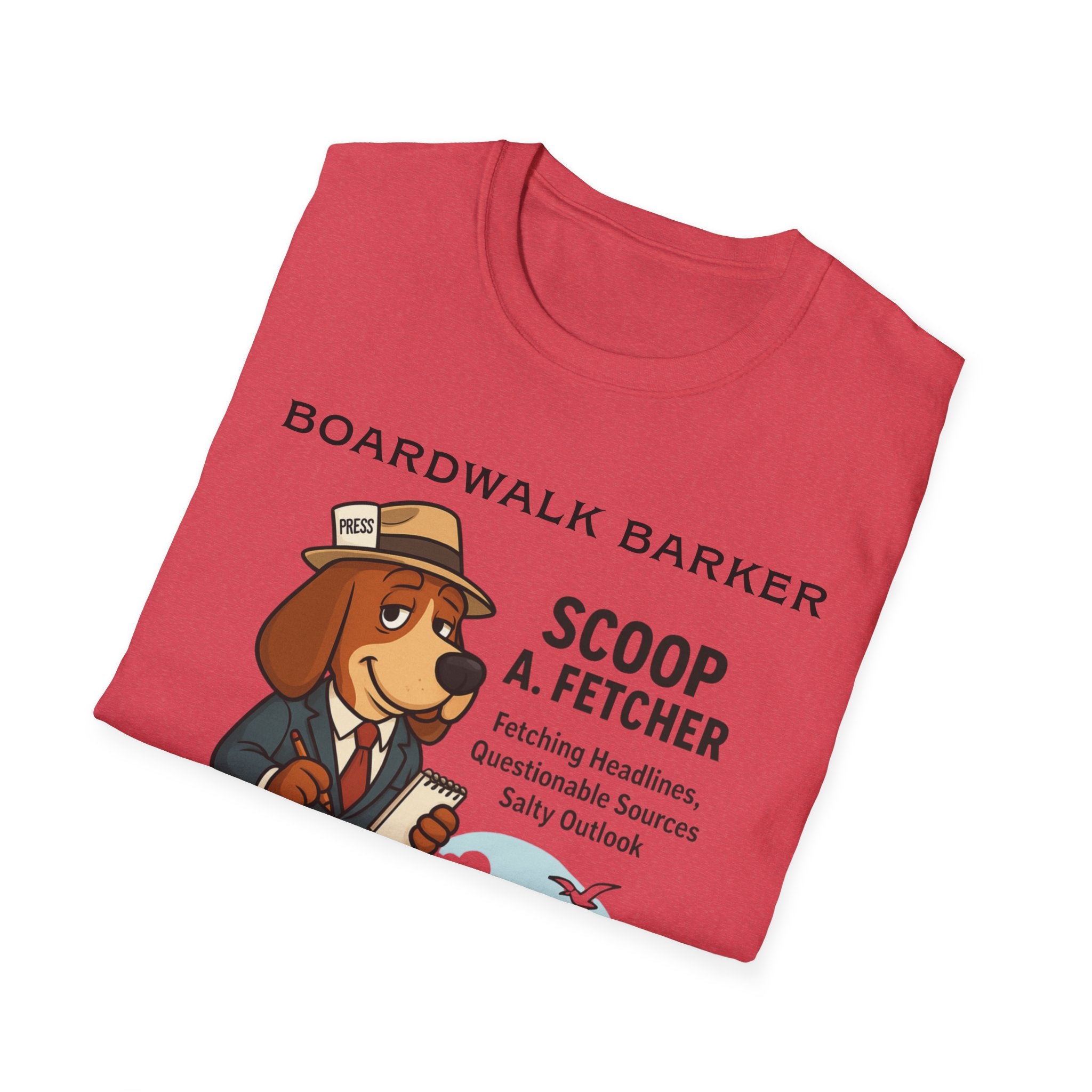 Boardwalk Barker “Scoop A. Fetcher” Tee – Rehoboth Beach Edition