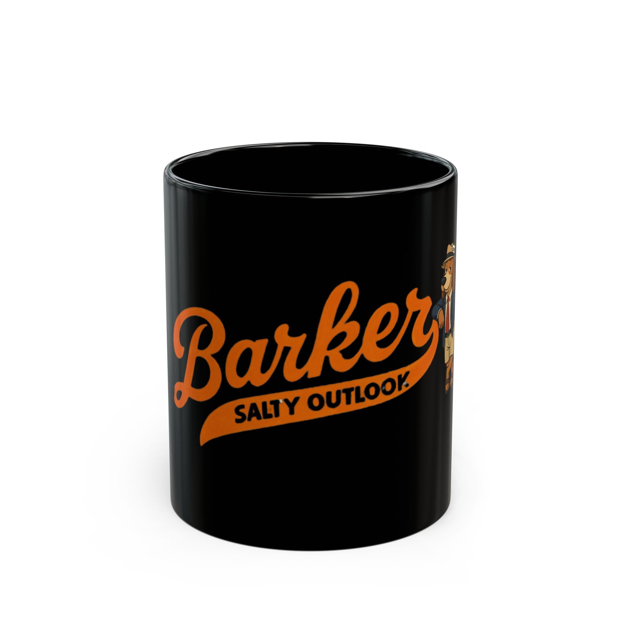 Barker “Salty Outlook” Black Coffee Mug – Rehoboth Beach
