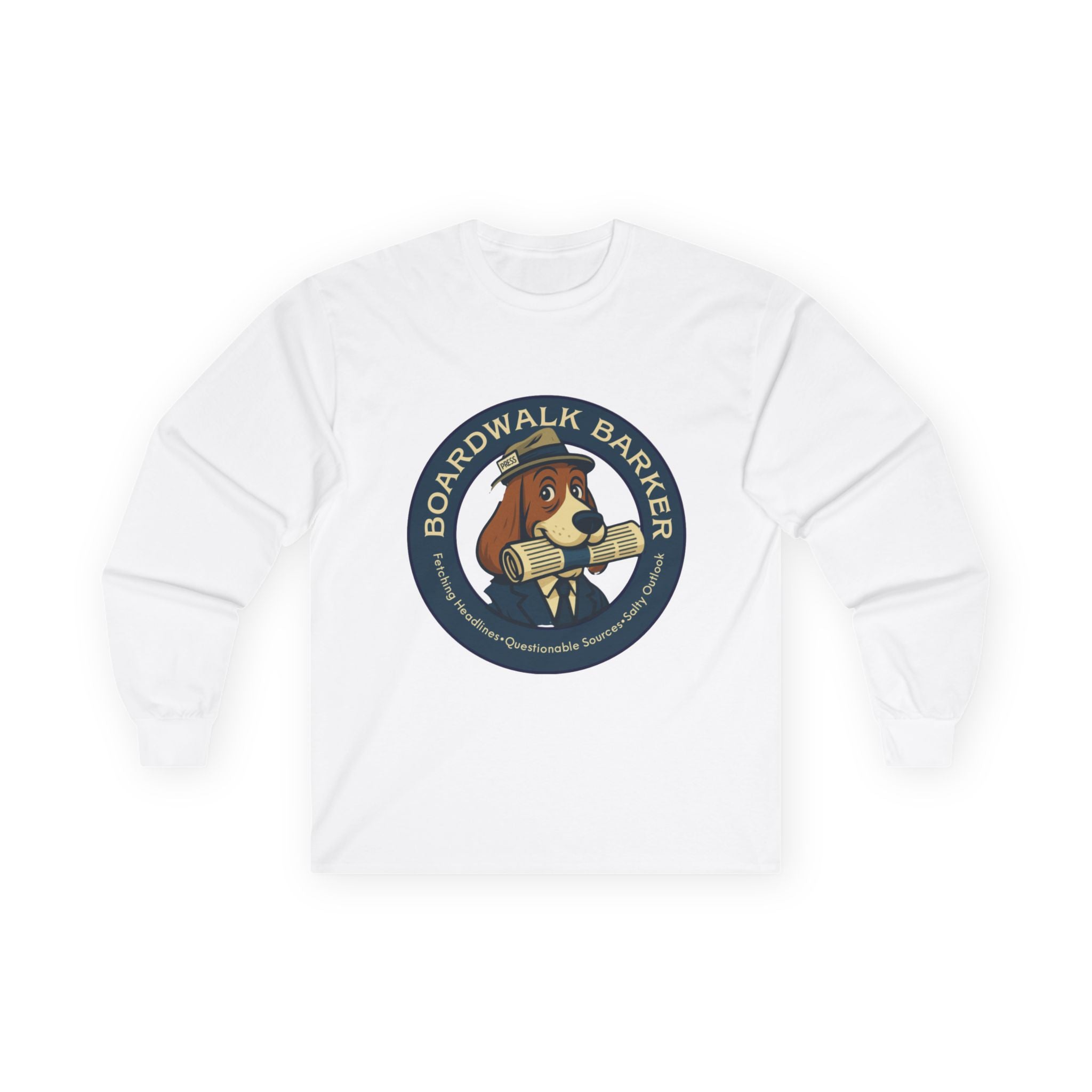 Boardwalk Barker Long Sleeve Logo Shirt – PRESS Back Print