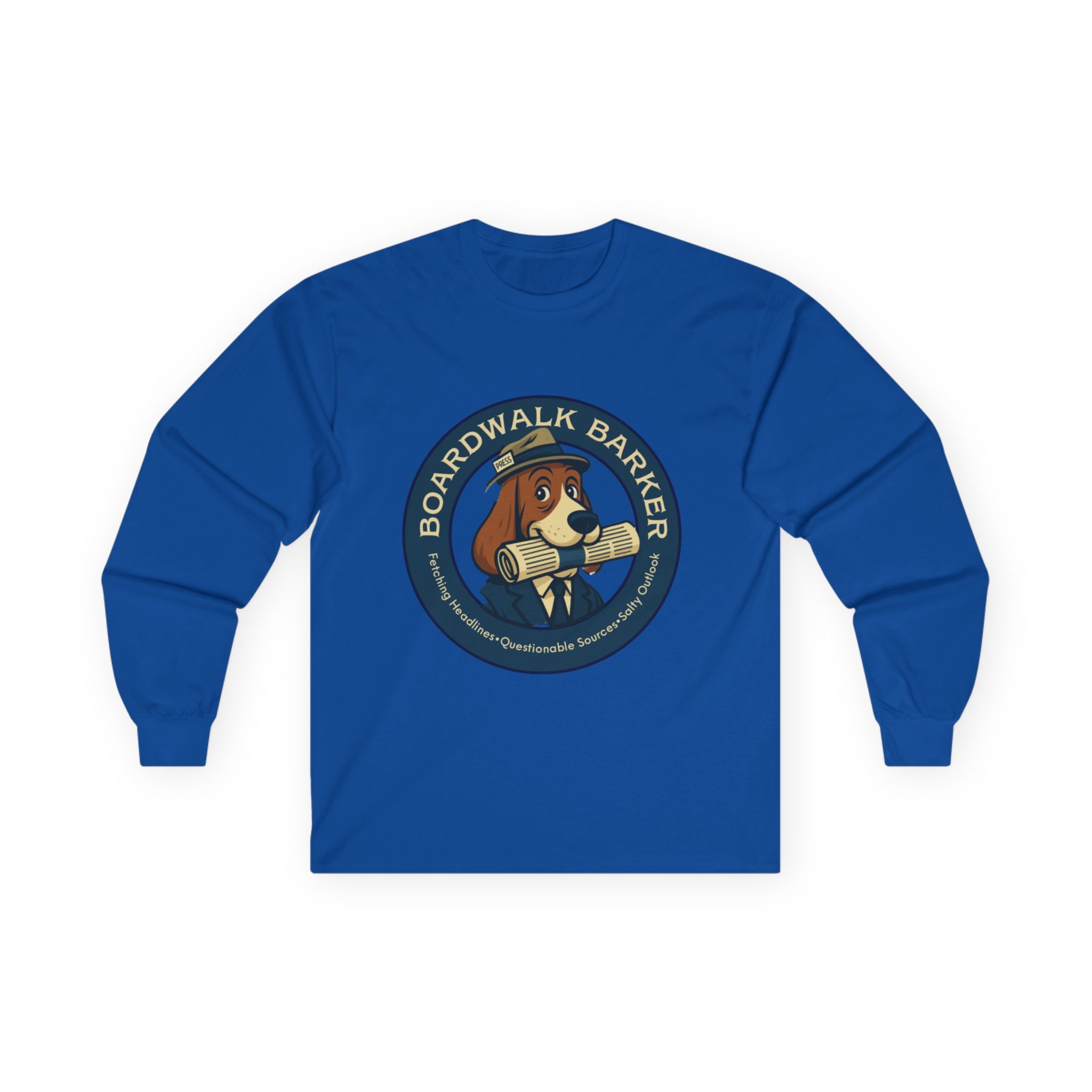 Boardwalk Barker Long Sleeve Logo Shirt – PRESS Back Print