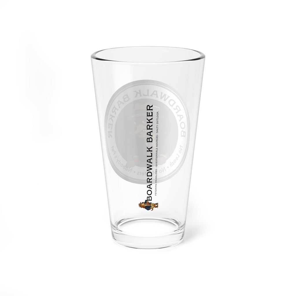 Boardwalk Barker Pint Glass – "Nobody's Pet" Edition