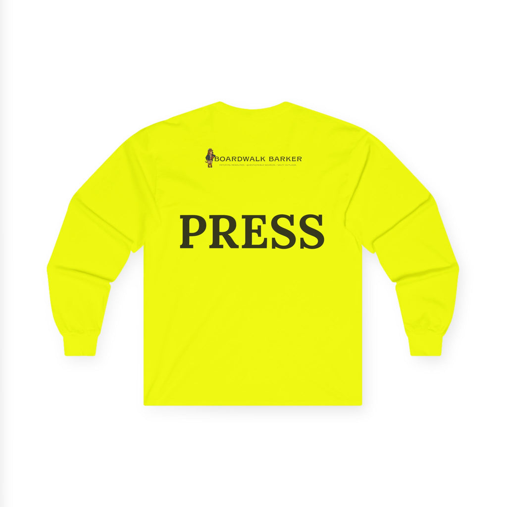 Boardwalk Barker Long Sleeve Logo Shirt – PRESS Back Print