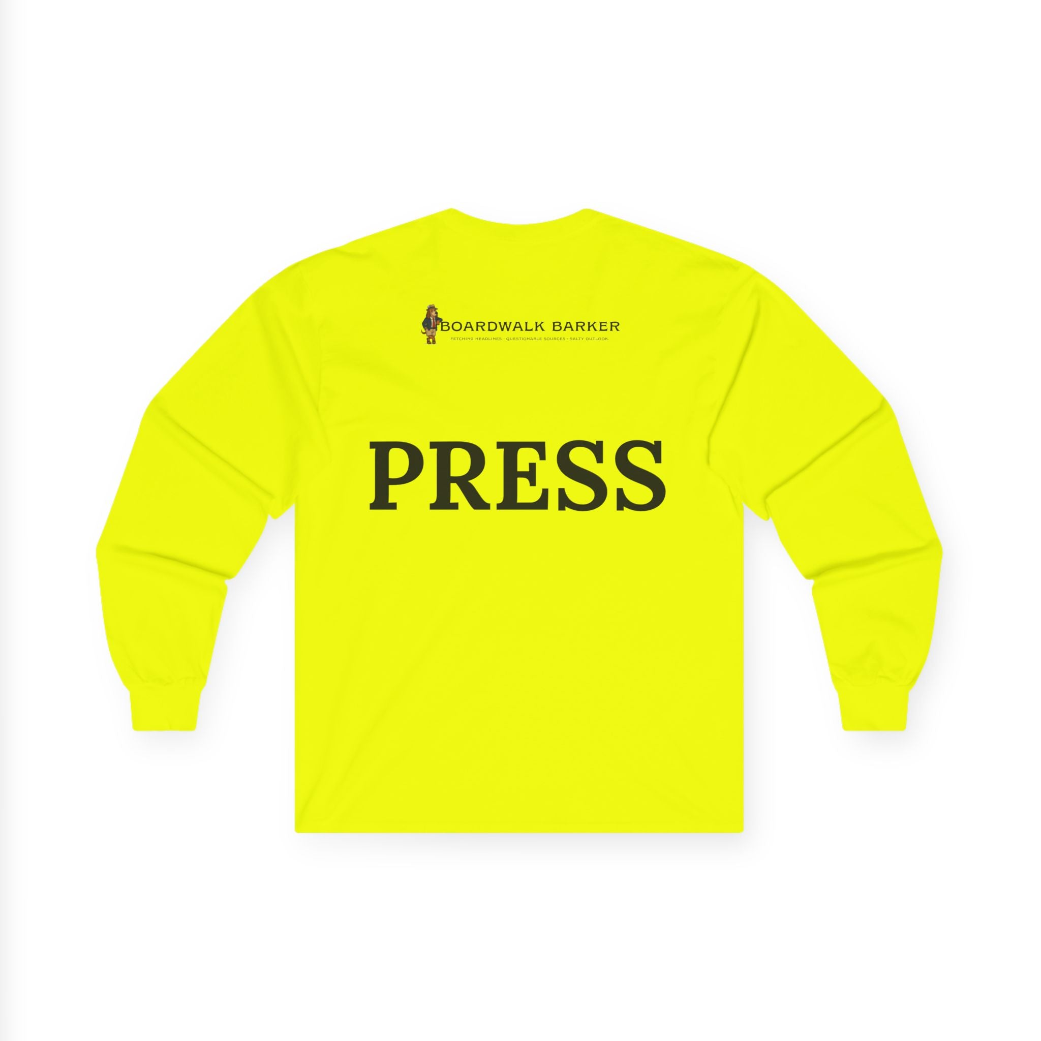 Boardwalk Barker Long Sleeve Logo Shirt – PRESS Back Print