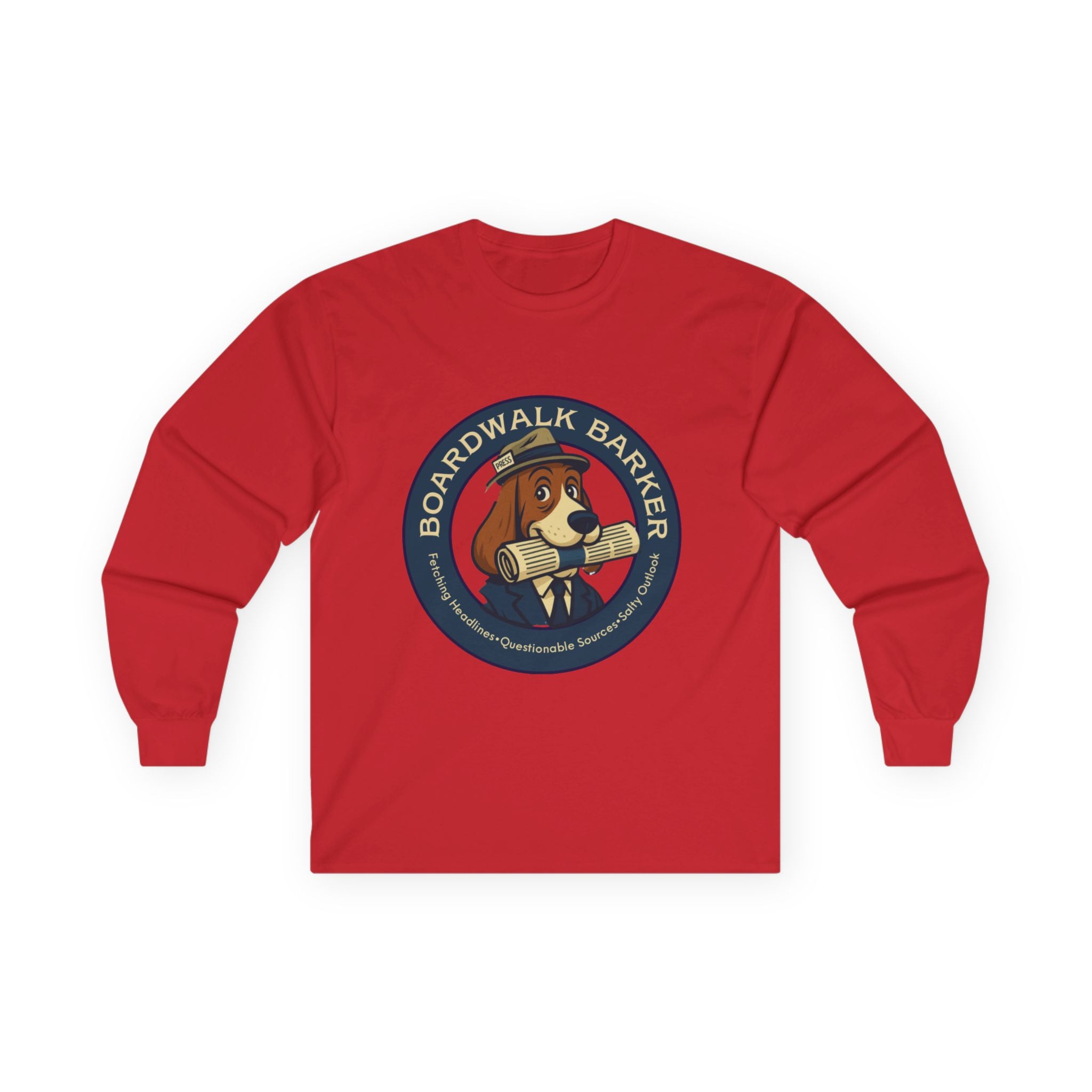 Boardwalk Barker Long Sleeve Logo Shirt – PRESS Back Print