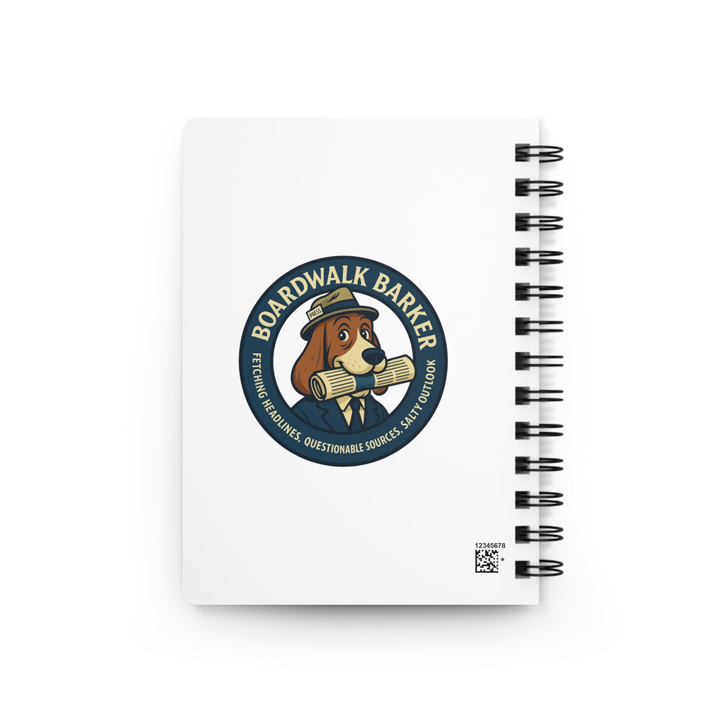 Boardwalk Barker “Scoop A. Fetcher” Spiral Notebook