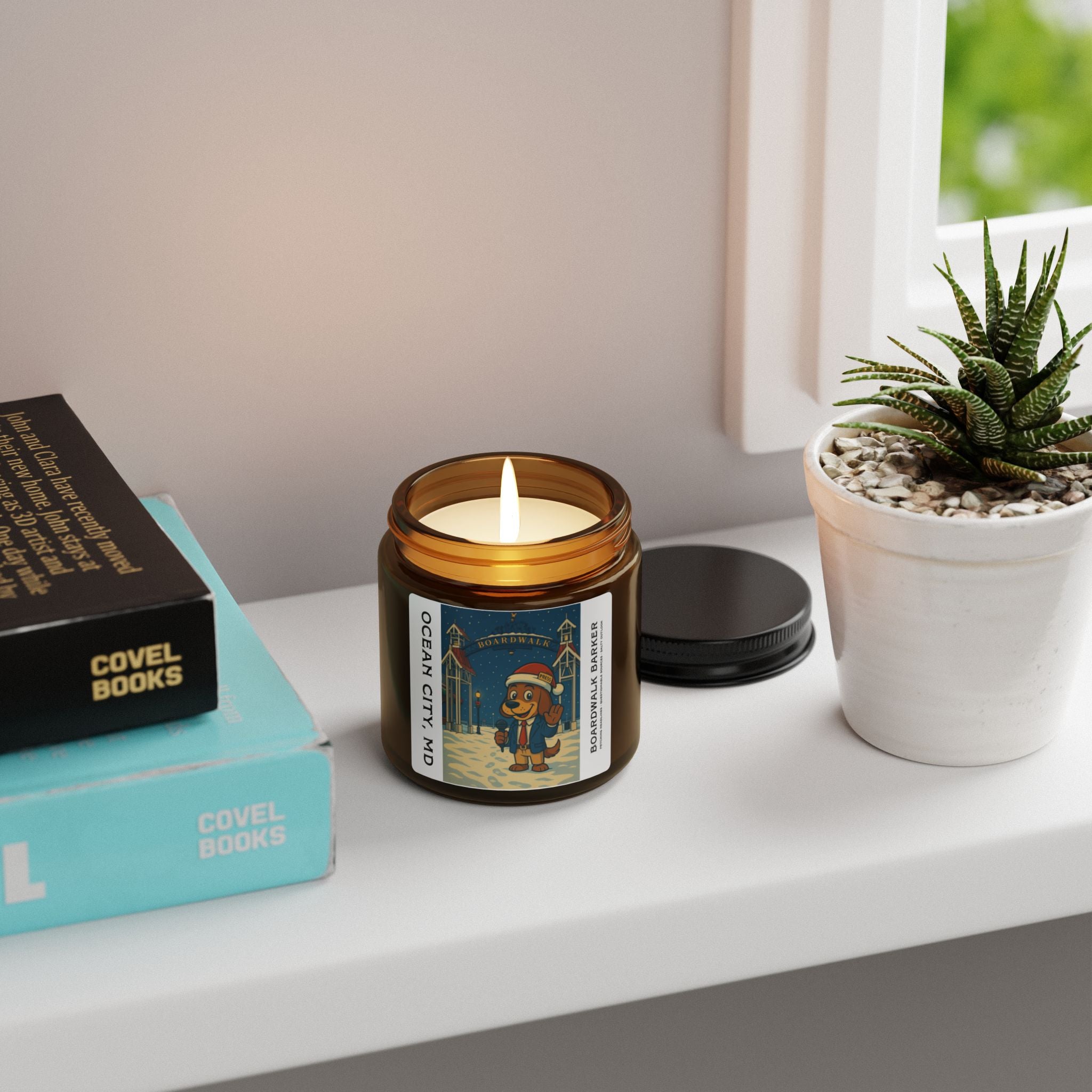 Boardwalk Barker Holiday Candle – Ocean City Edition