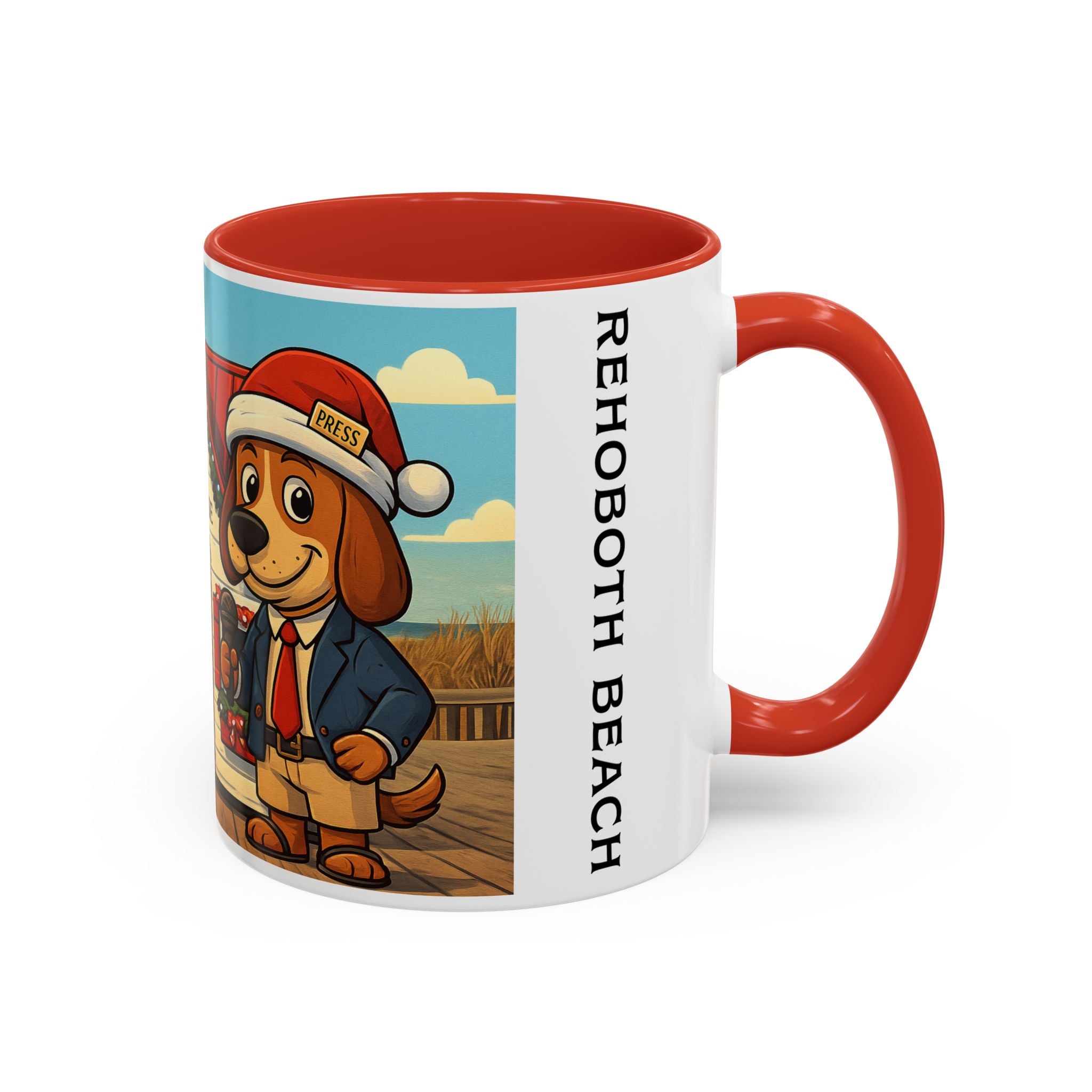 Boardwalk Barker “Santa’s House” Holiday Mug – Rehoboth Beach Edition