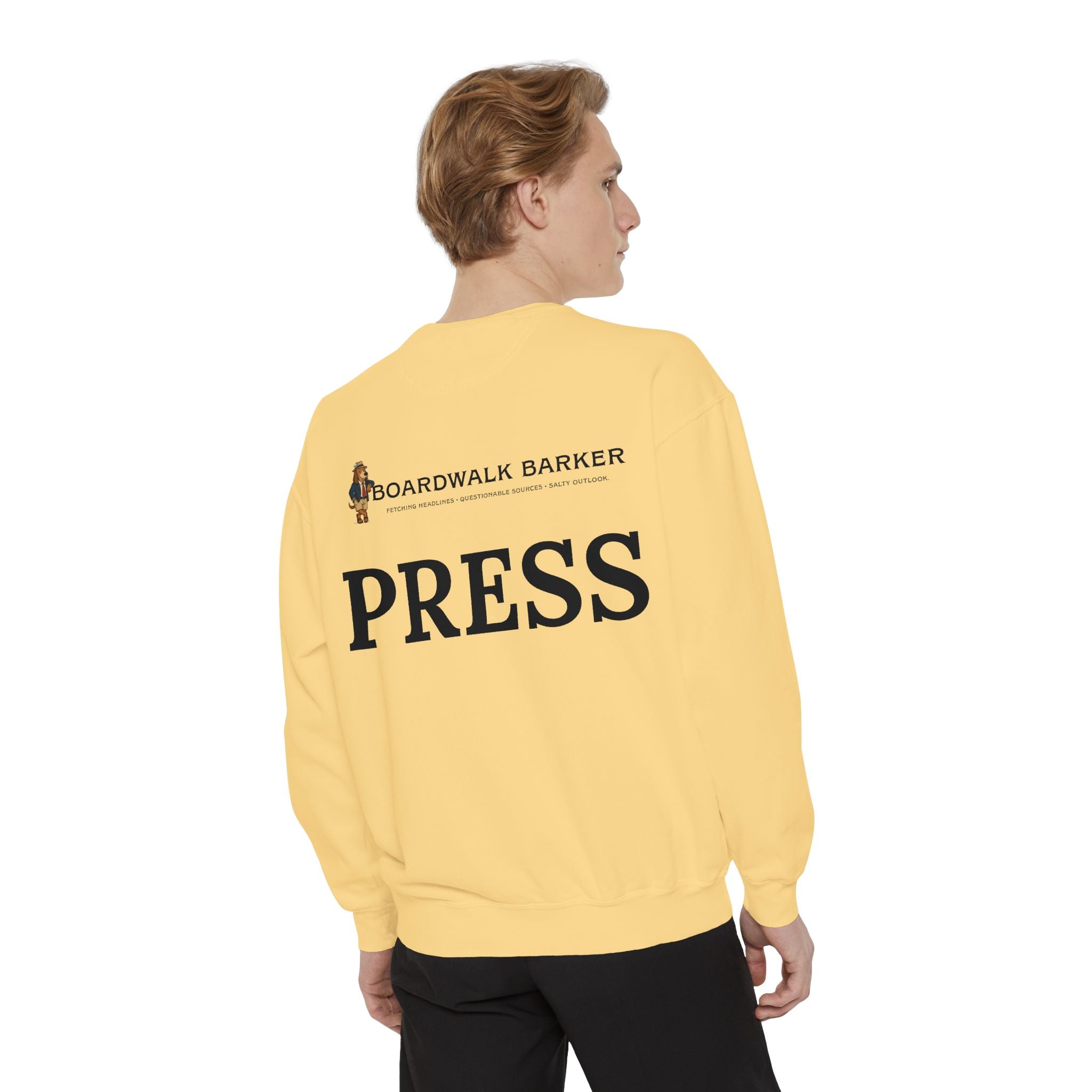 Boardwalk Barker “Press Crew” Premium Sweatshirt
