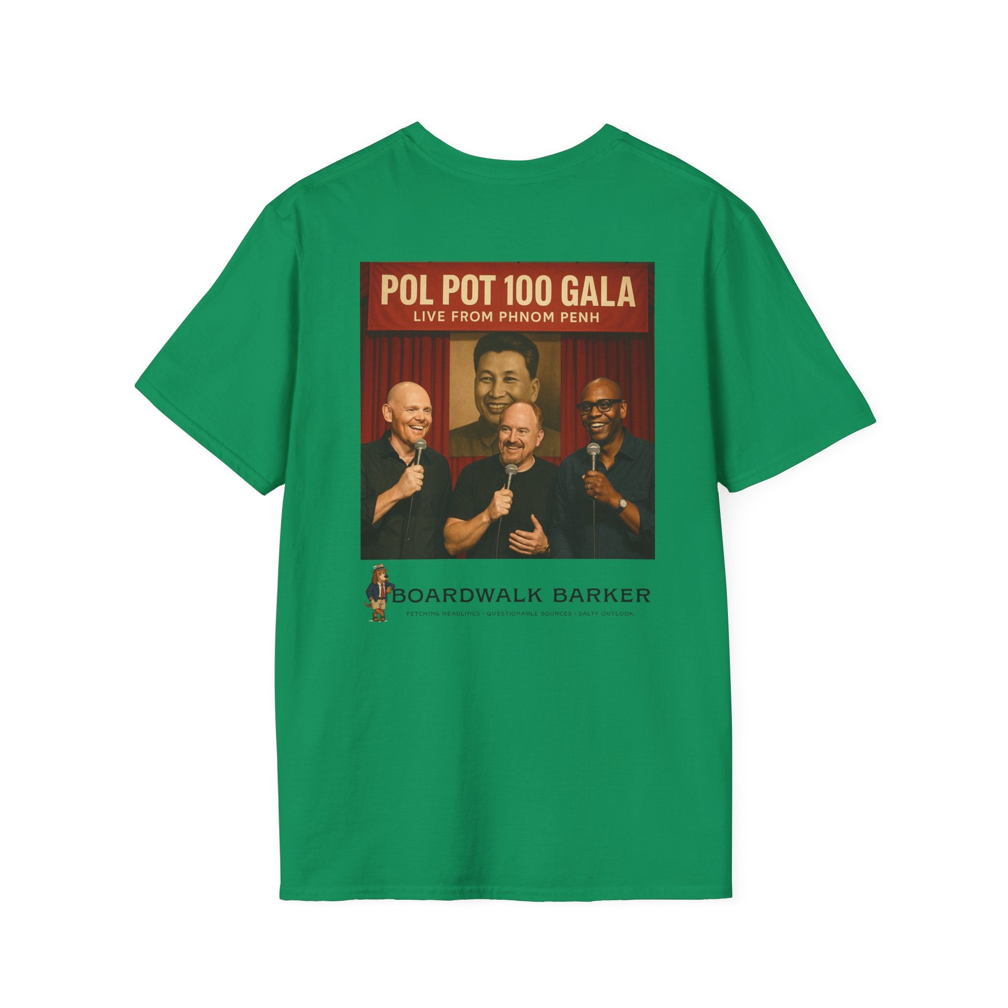 Boardwalk Barker “Holiday in Cambodia Comedy Gala” Tee