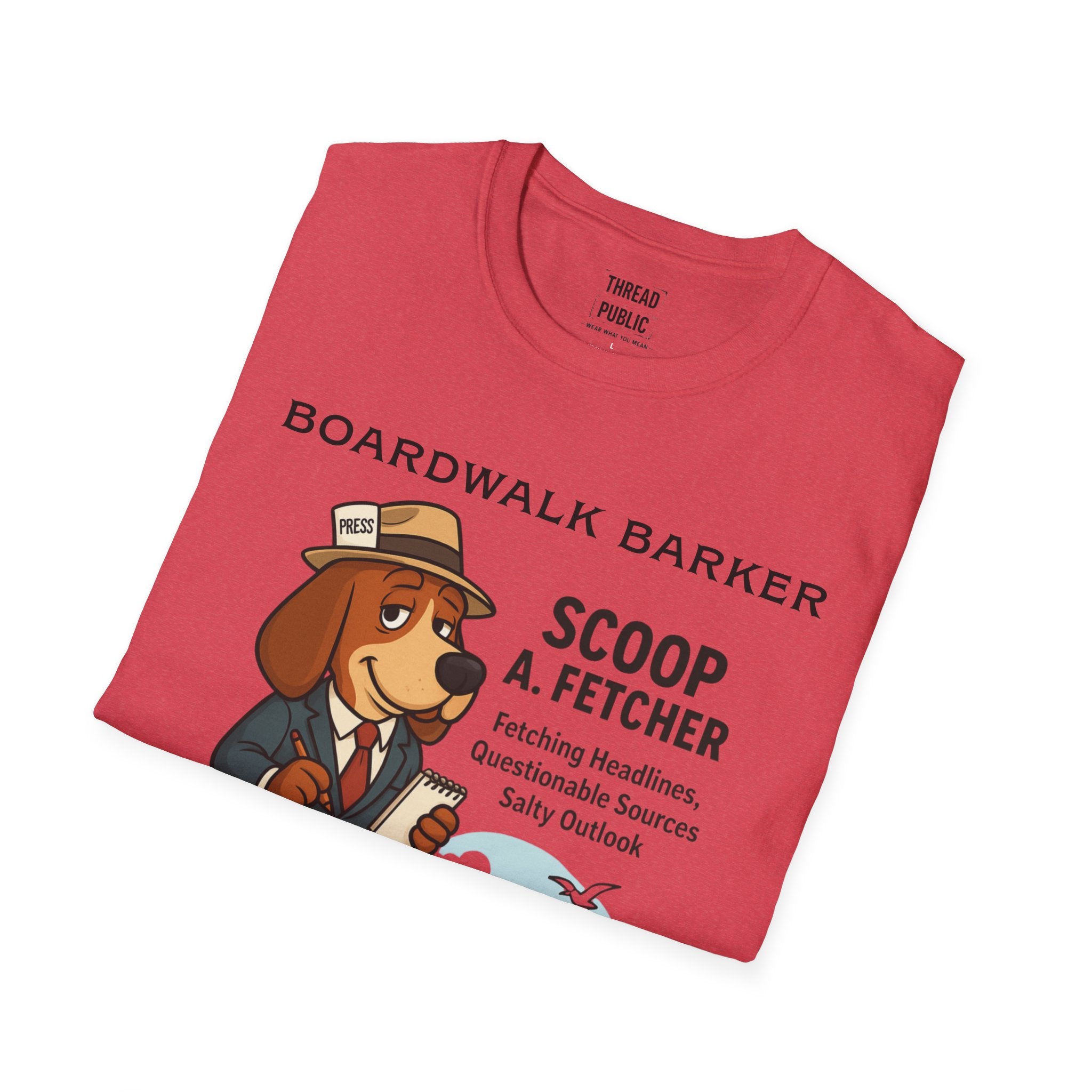 Boardwalk Barker “Scoop A. Fetcher” Tee – Rehoboth Beach Edition