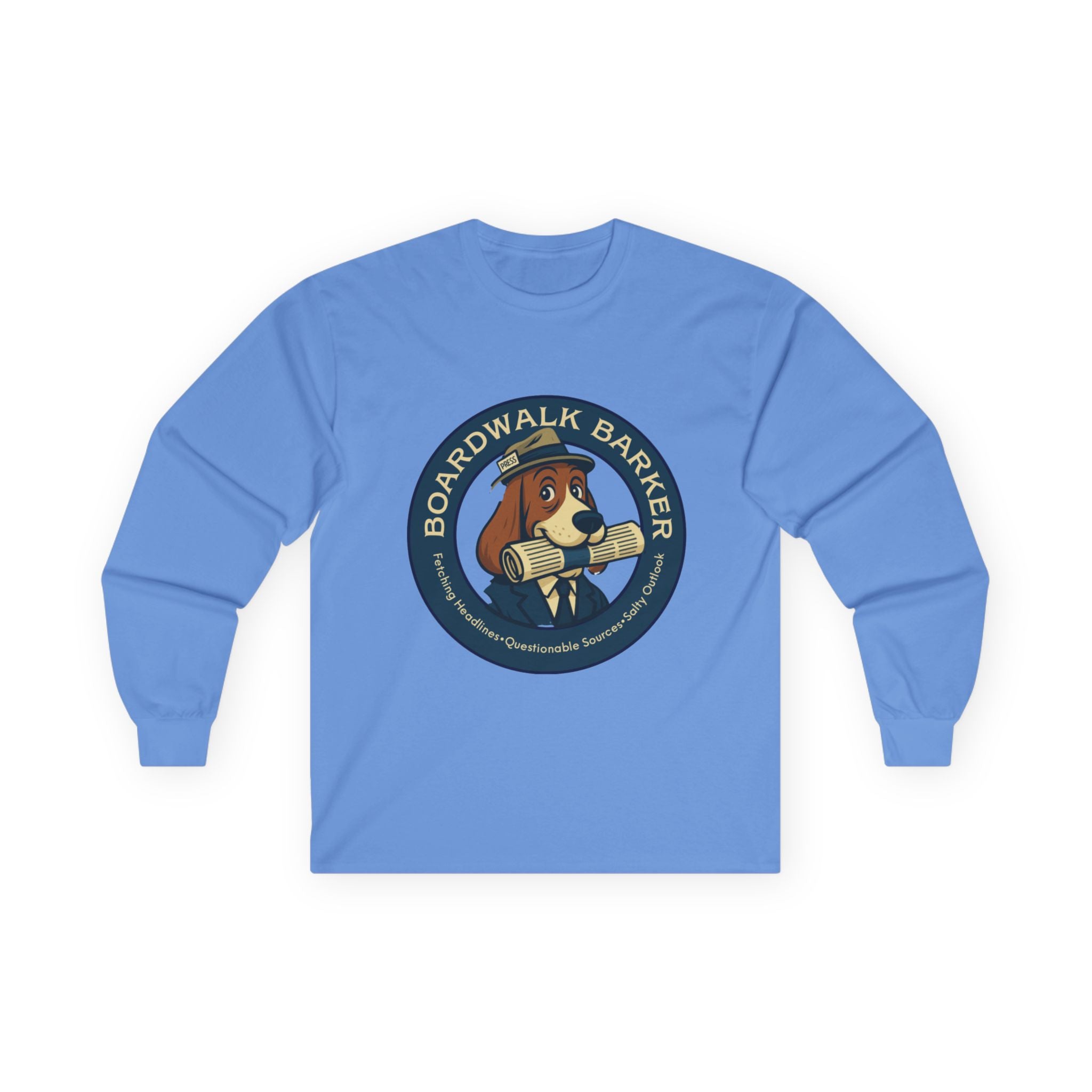 Boardwalk Barker Long Sleeve Logo Shirt – PRESS Back Print