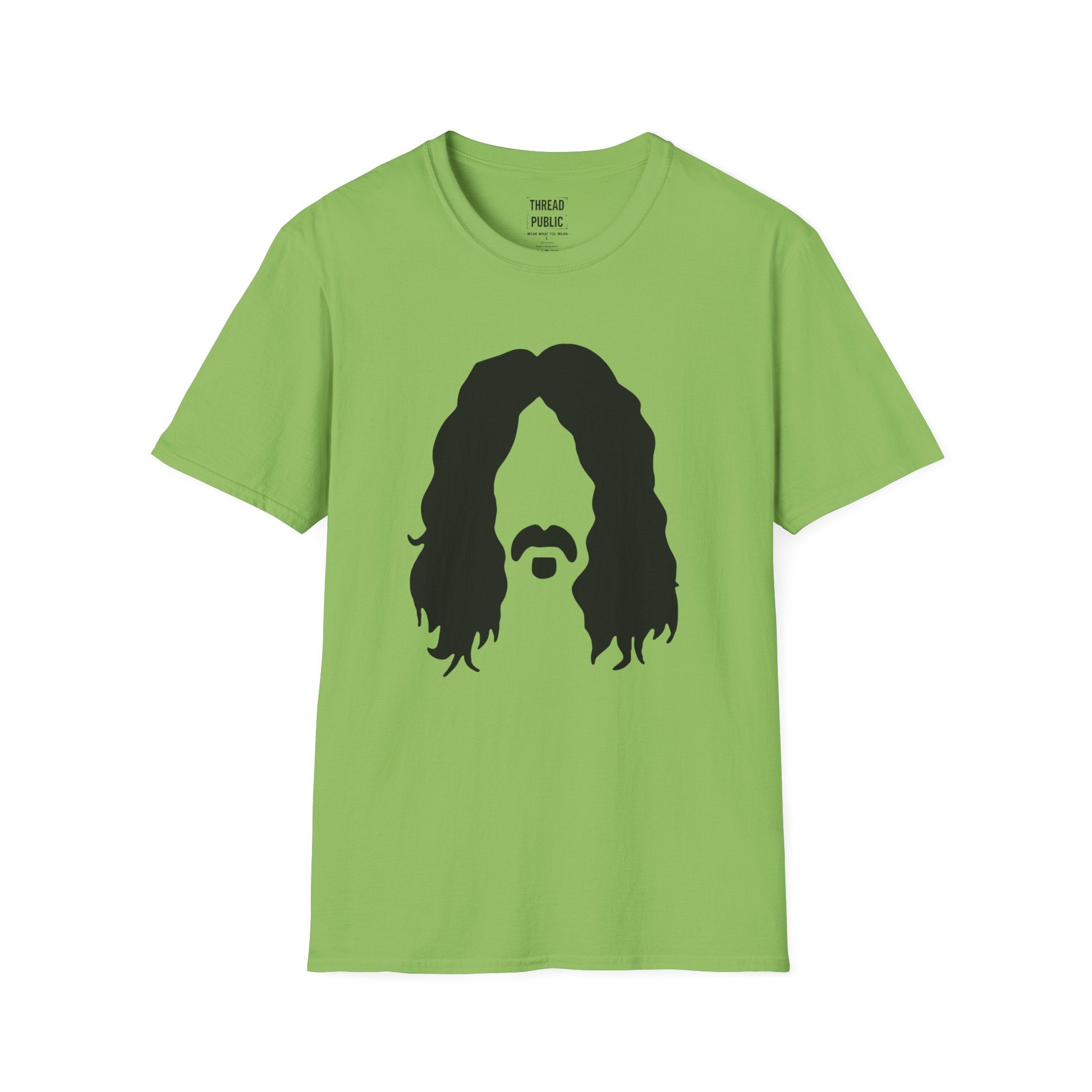 Frank Zappa Quote T-Shirt | Minimal Portrait, Back Typography