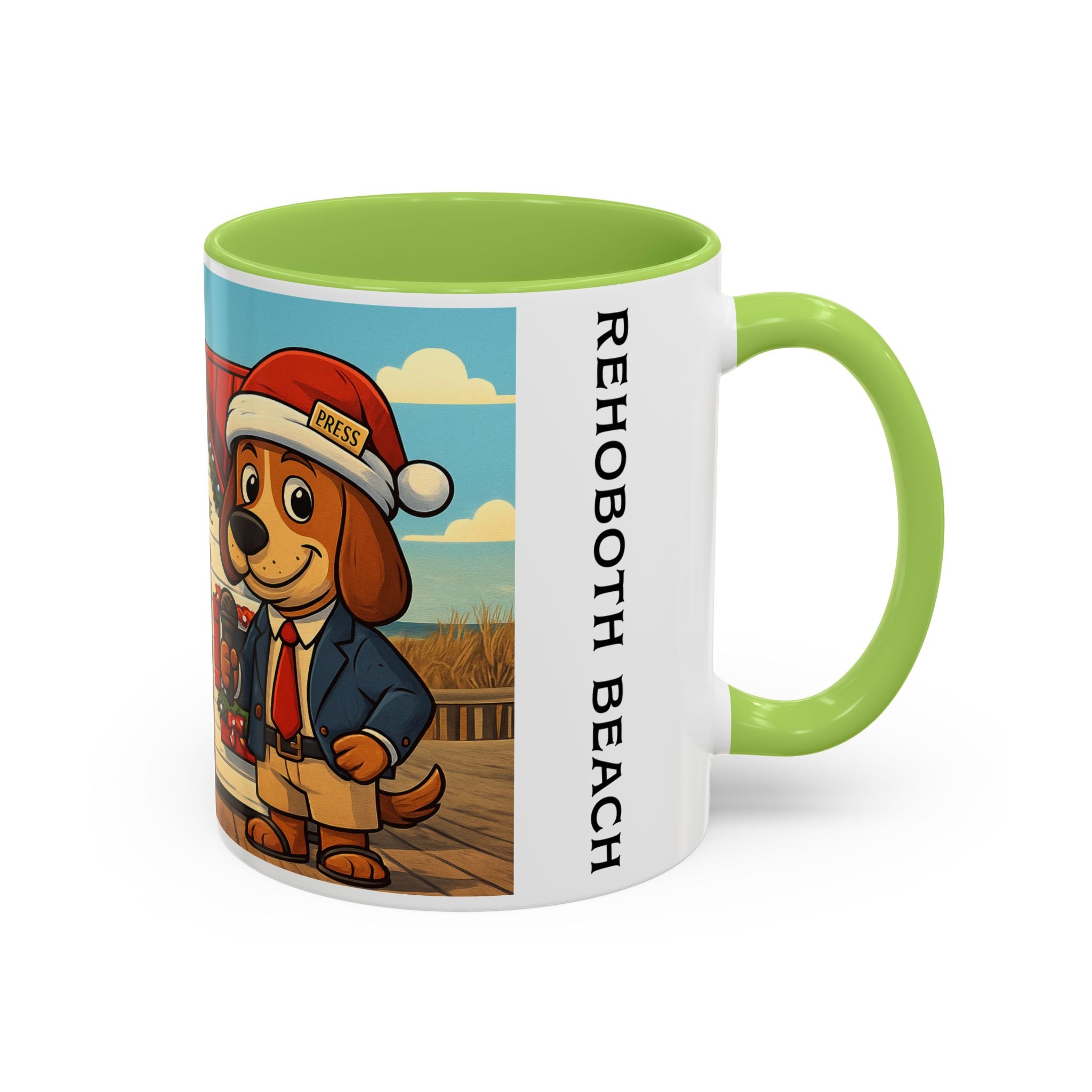 Boardwalk Barker “Santa’s House” Holiday Mug – Rehoboth Beach Edition