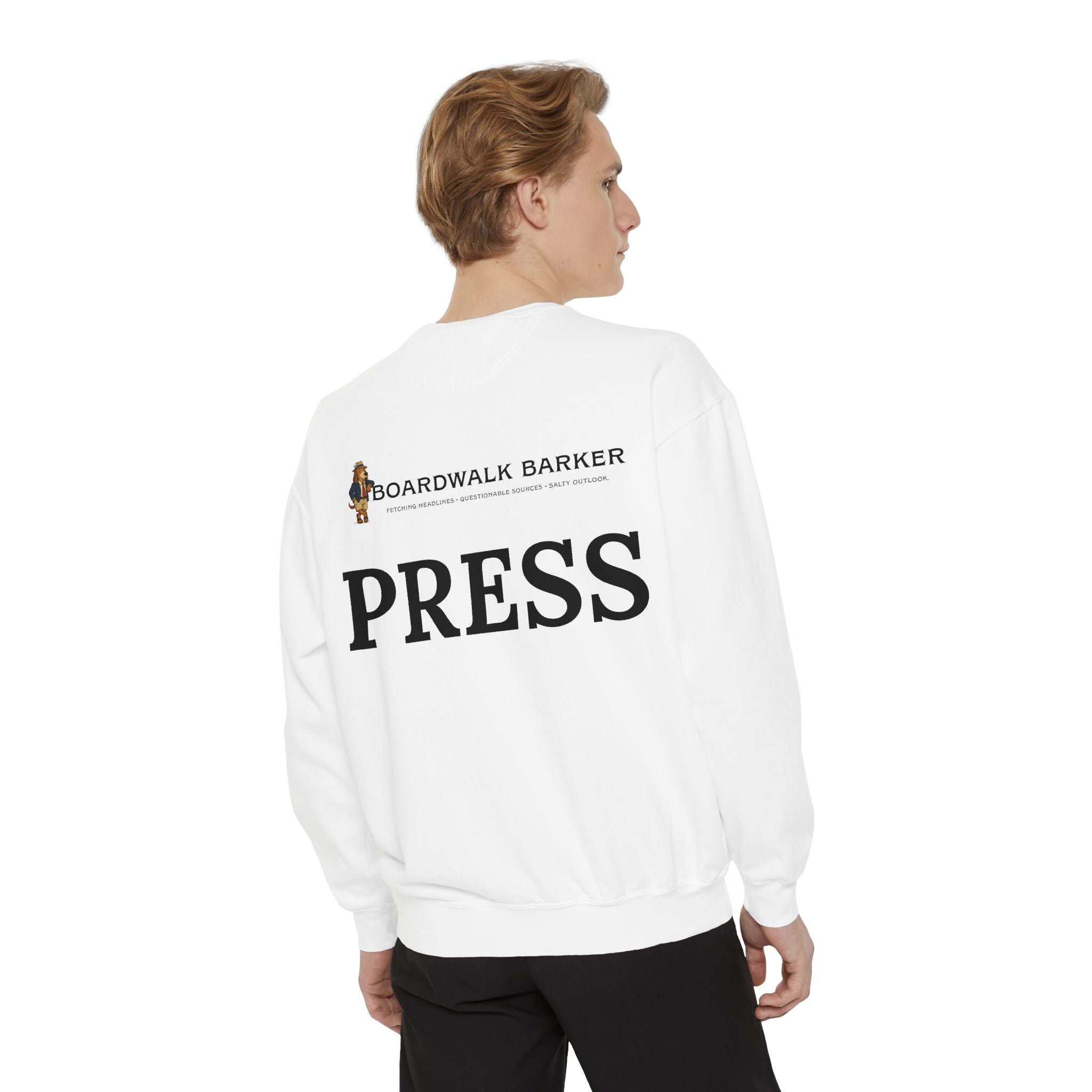 Boardwalk Barker “Press Crew” Premium Sweatshirt