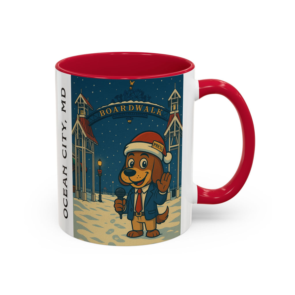 Ocean City – Scoop in Santa Hat Christmas Mug