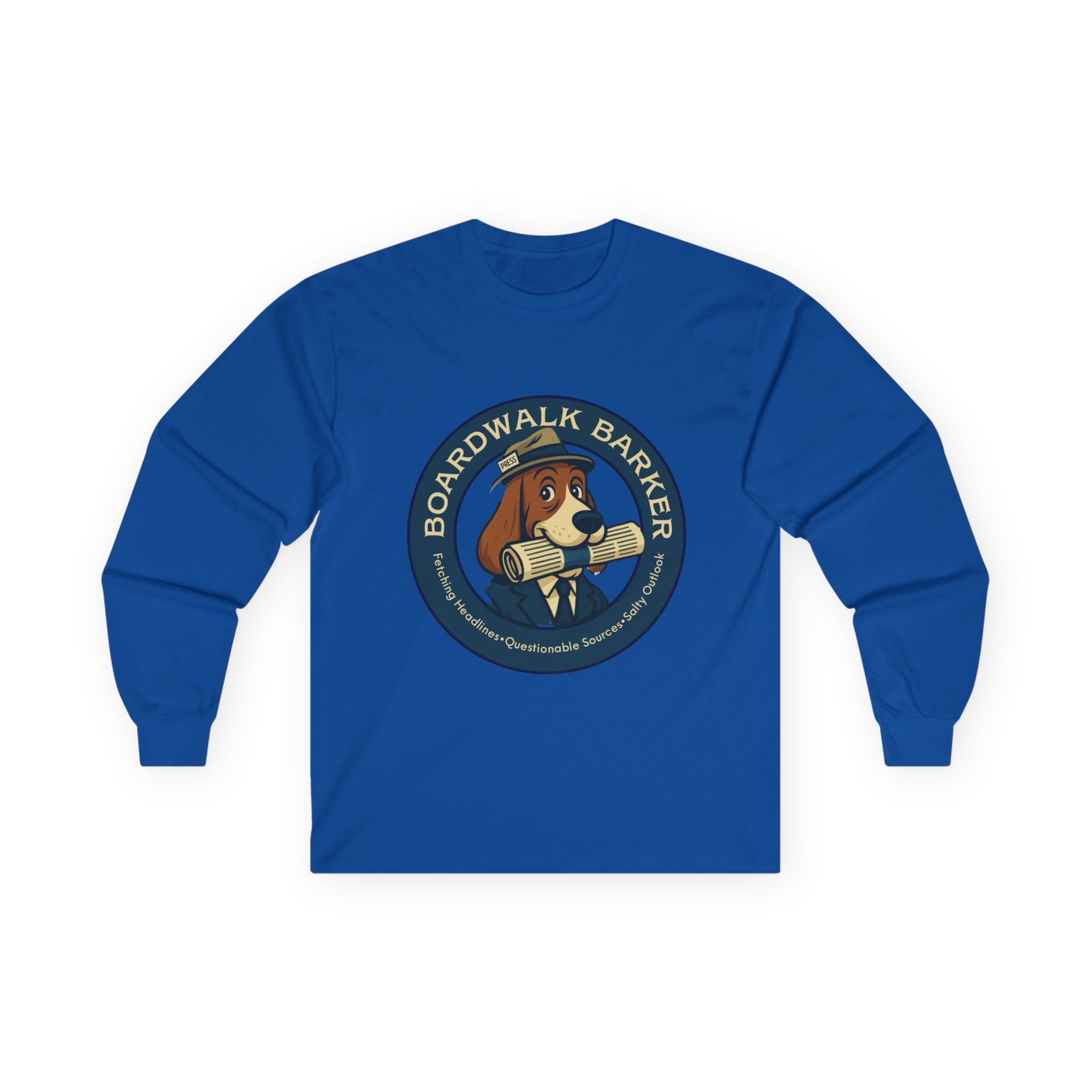 Boardwalk Barker Long Sleeve Logo Shirt – PRESS Back Print