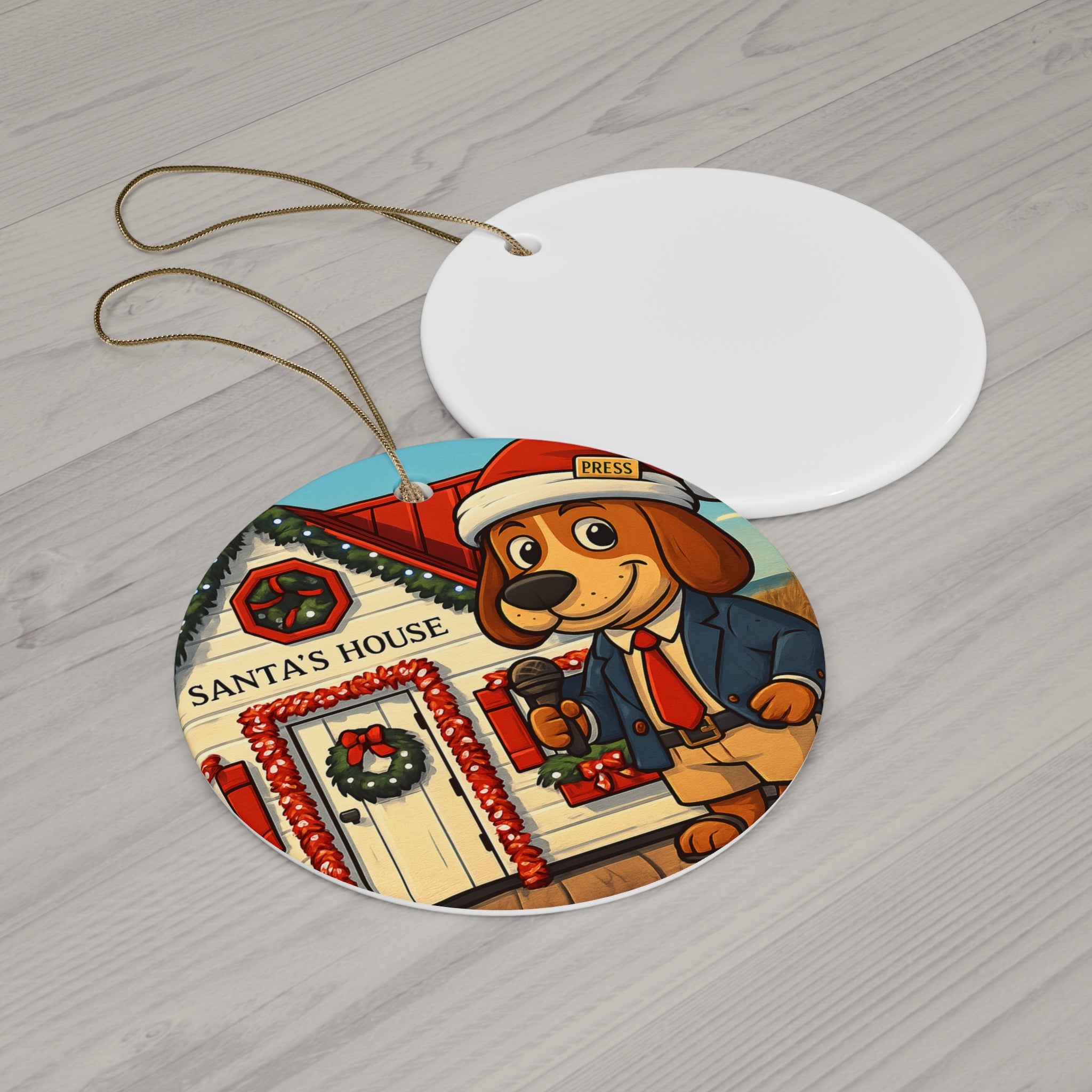 Boardwalk Barker “Santa’s House” Ornament – Rehoboth Beach