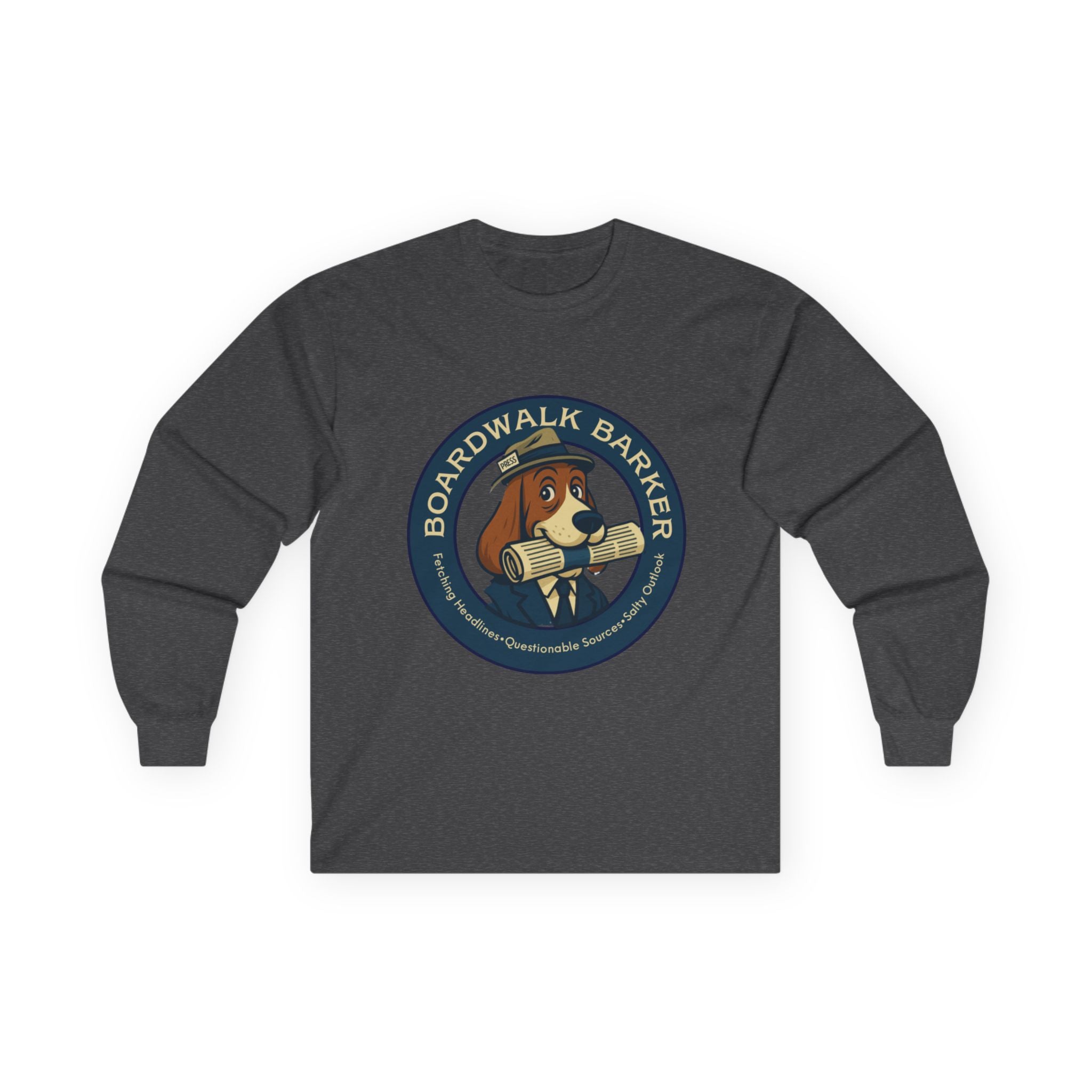 Boardwalk Barker Long Sleeve Logo Shirt – PRESS Back Print