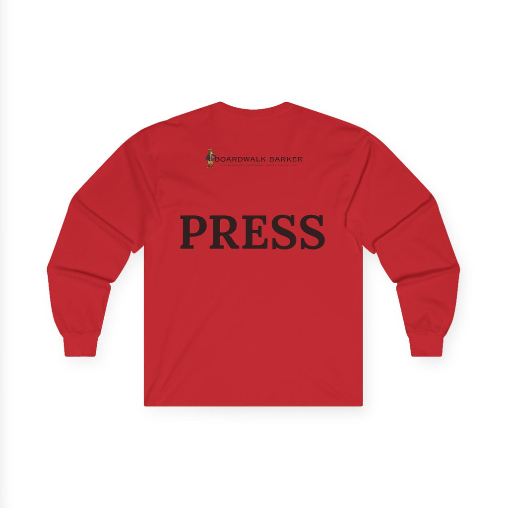 Boardwalk Barker Long Sleeve Logo Shirt – PRESS Back Print