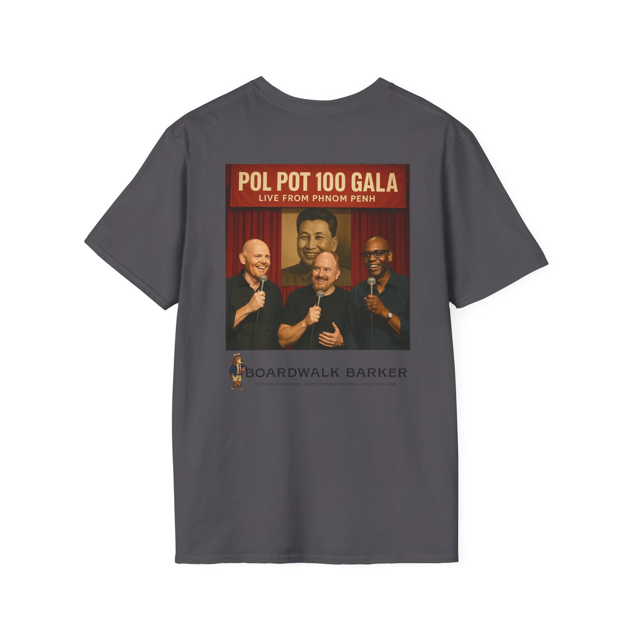 Boardwalk Barker “Holiday in Cambodia Comedy Gala” Tee