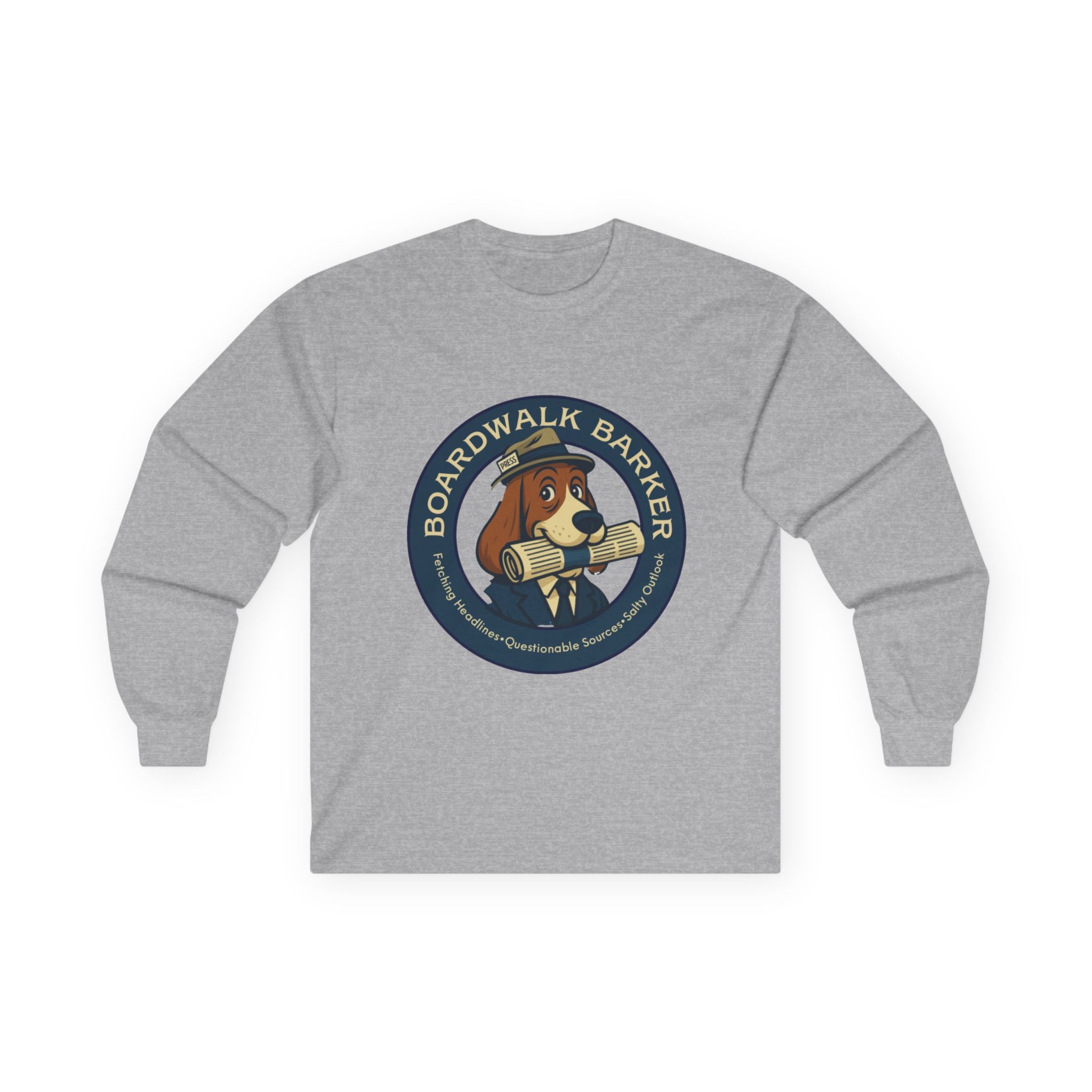 Boardwalk Barker Long Sleeve Logo Shirt – PRESS Back Print